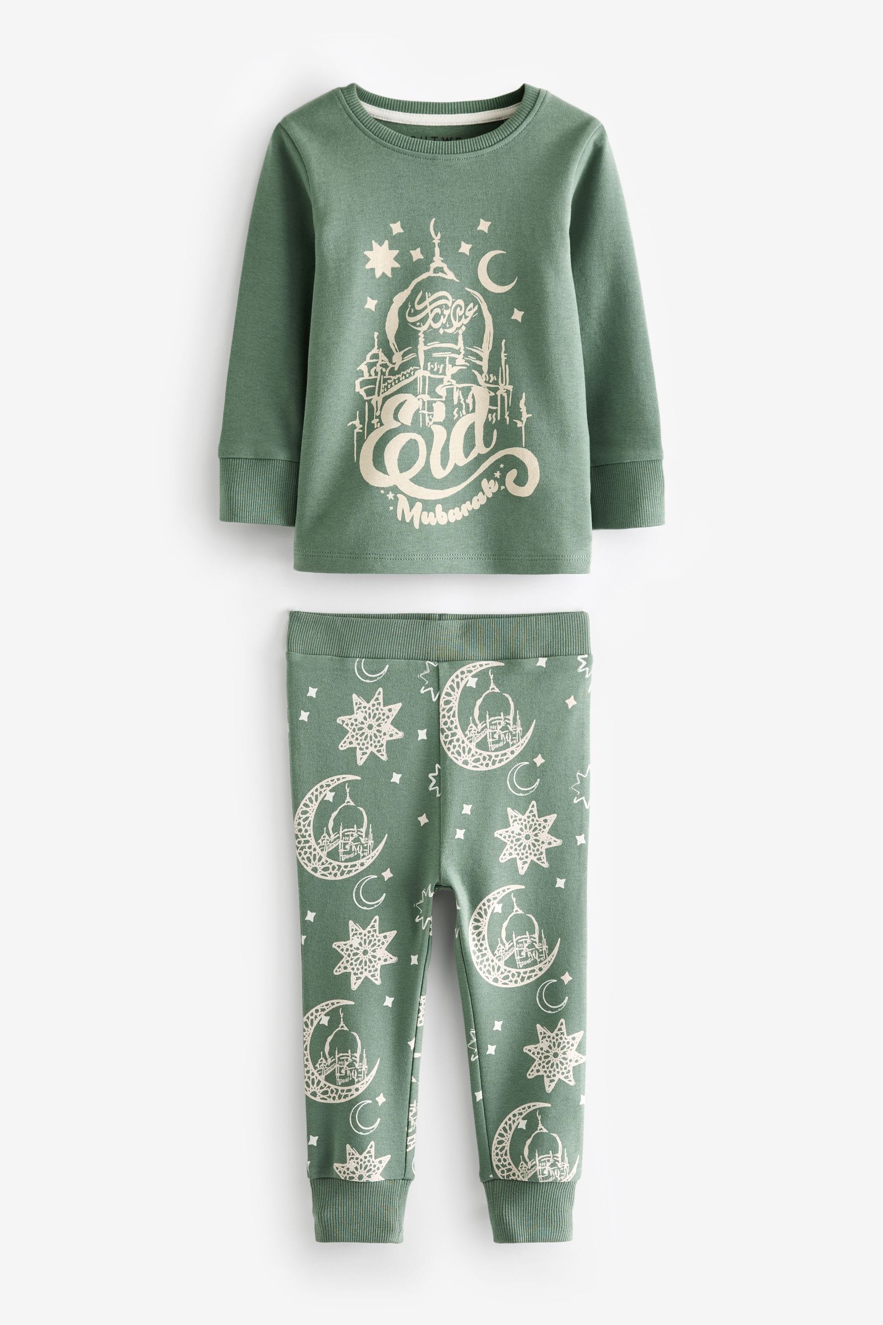 Green Eid Single Pyjamas (9mths-12yrs)