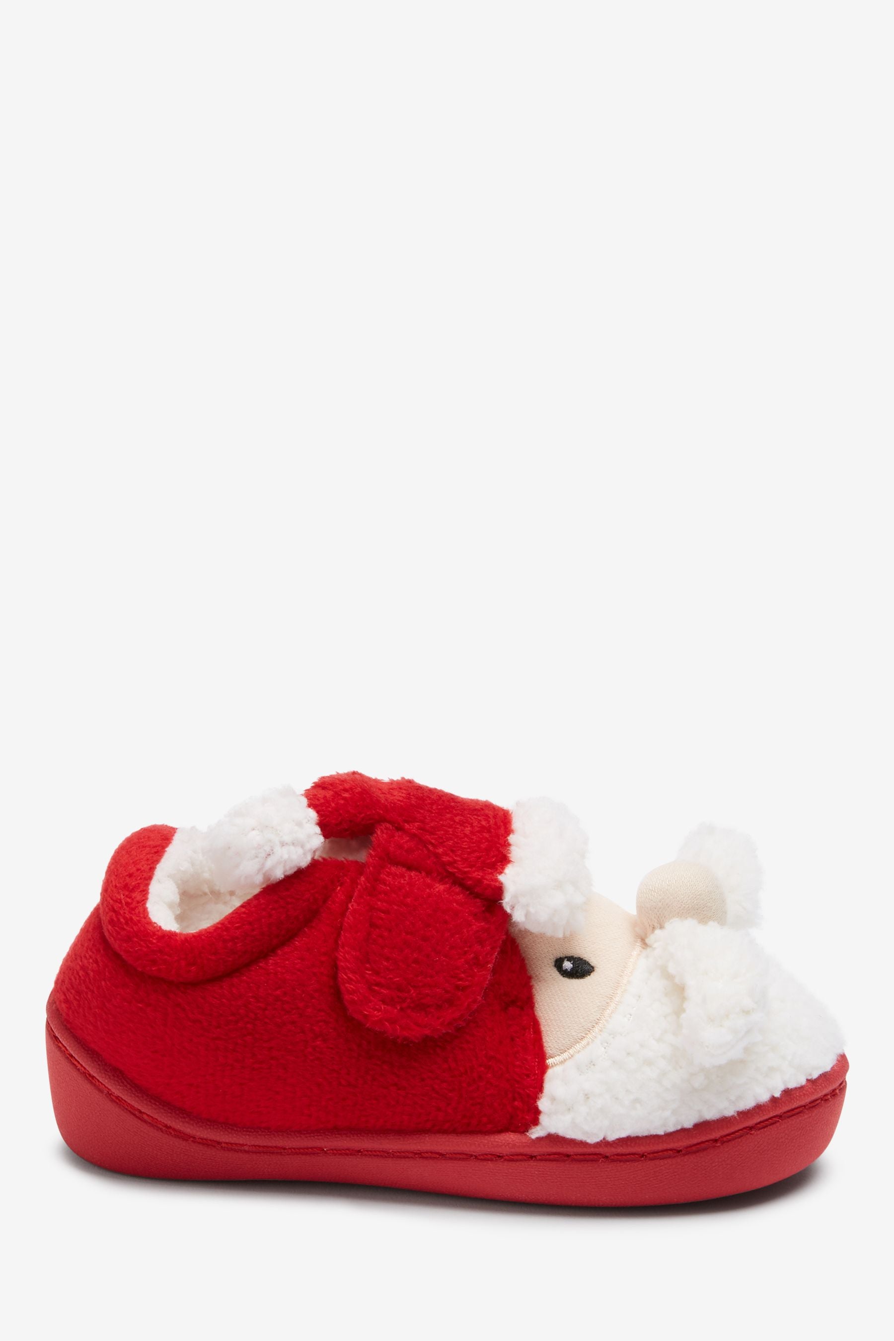 Red Santa Touch Fastening Cupsole Slippers