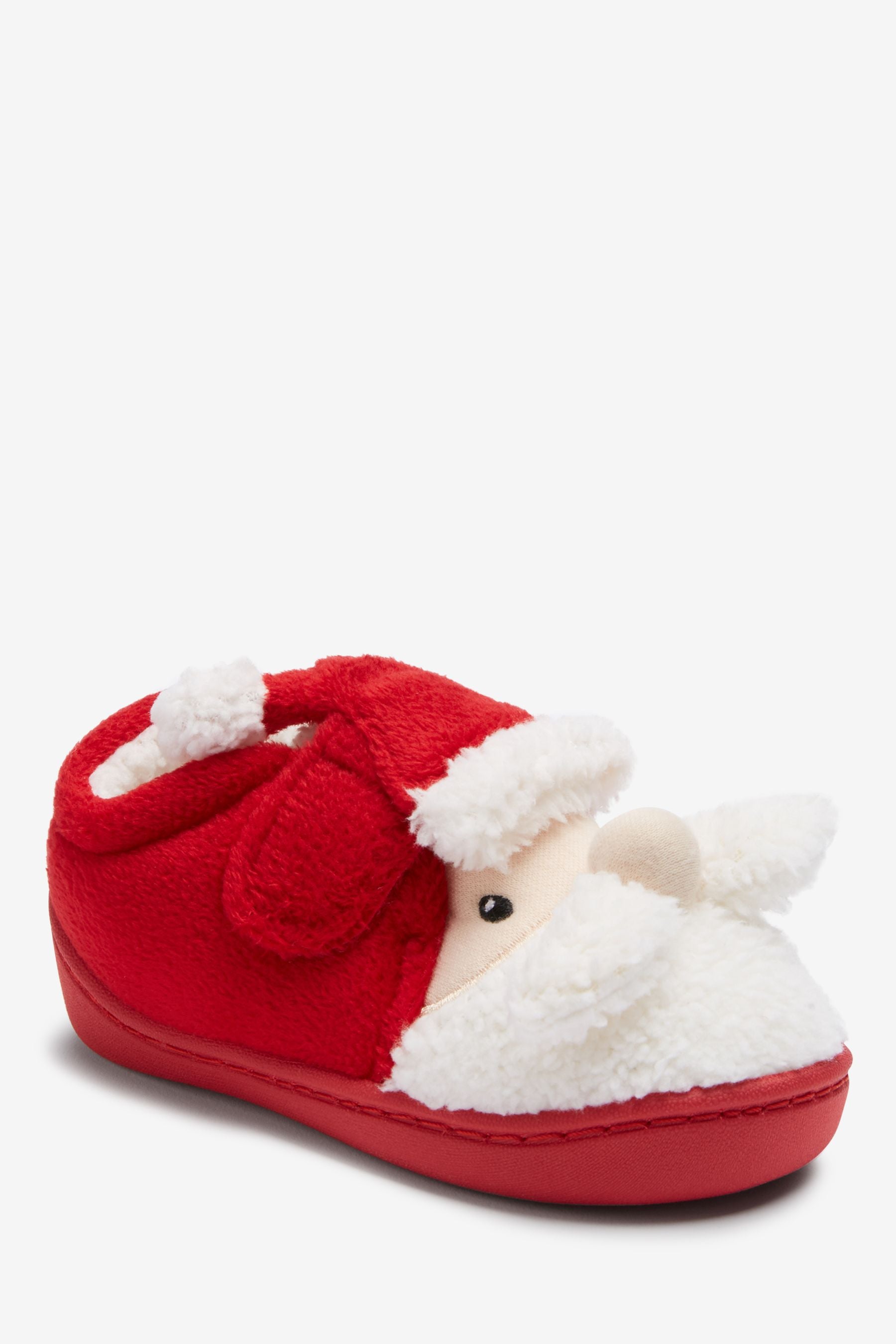 Red Santa Touch Fastening Cupsole Slippers