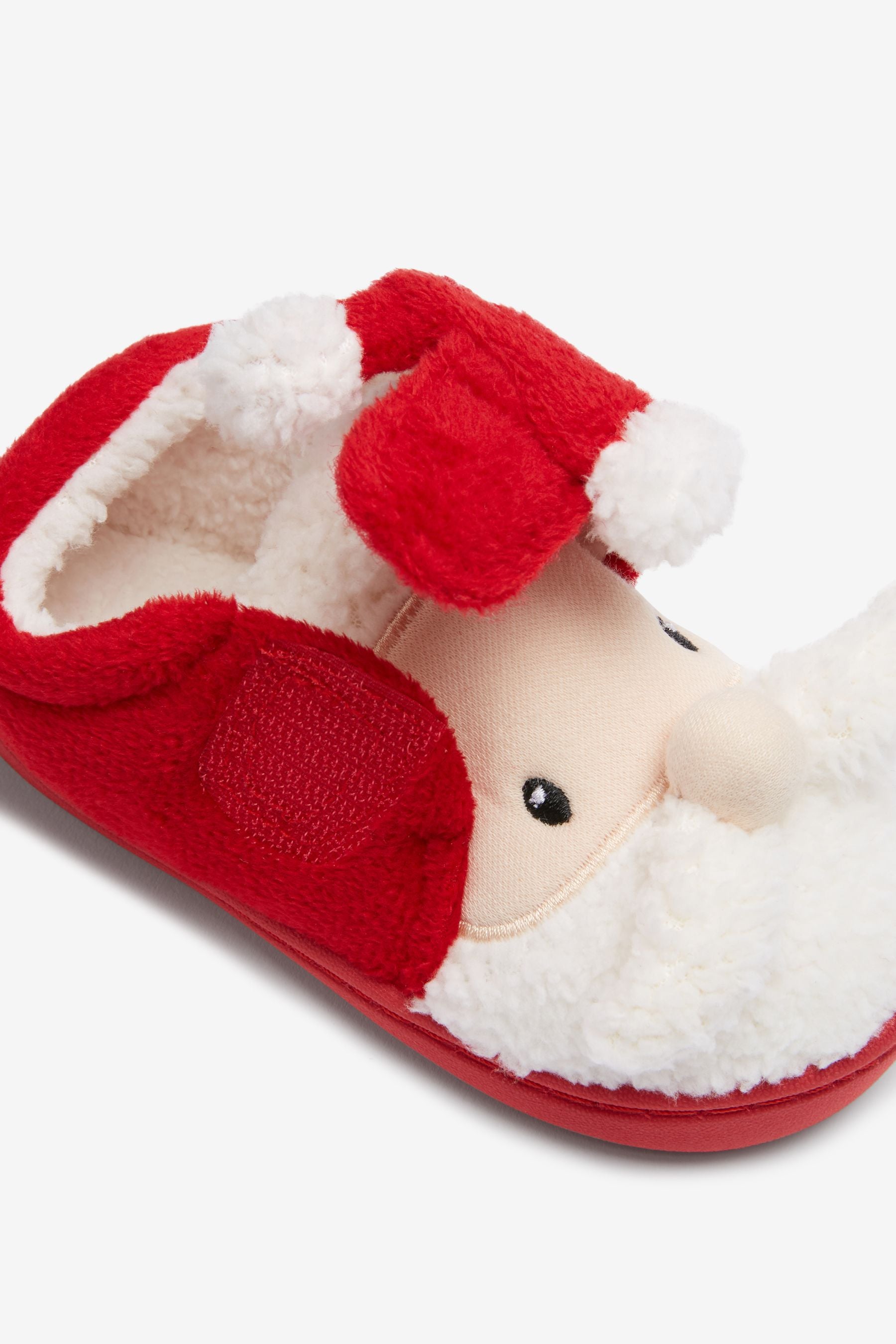 Red Santa Touch Fastening Cupsole Slippers