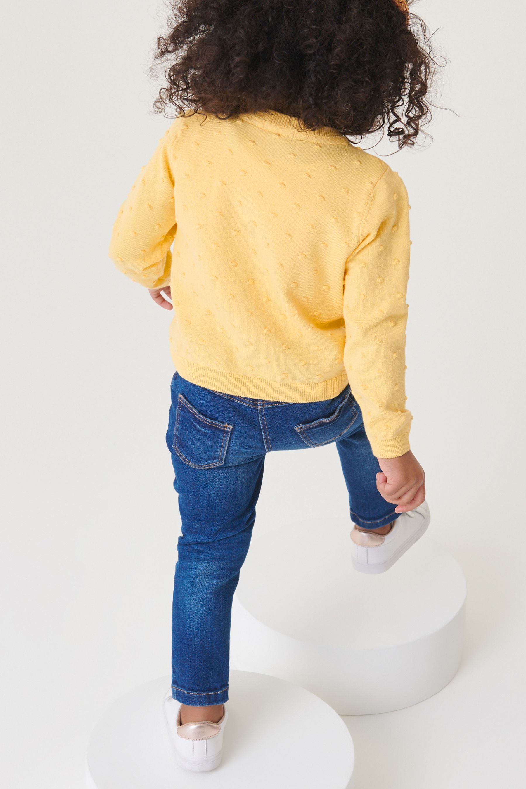 Lemon Yellow Bobble Cardigan (3mths-10yrs)