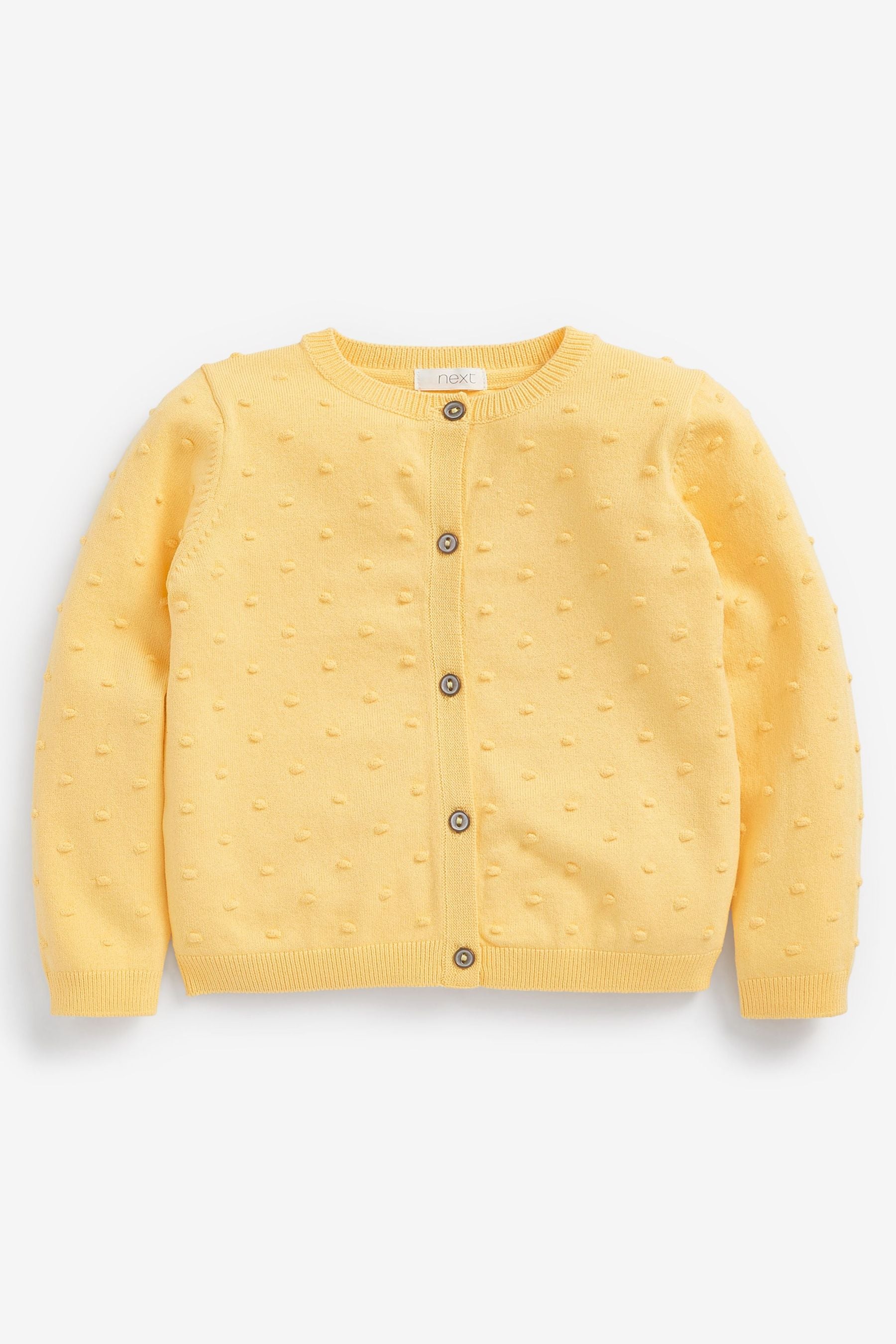 Lemon Yellow Bobble Cardigan (3mths-10yrs)