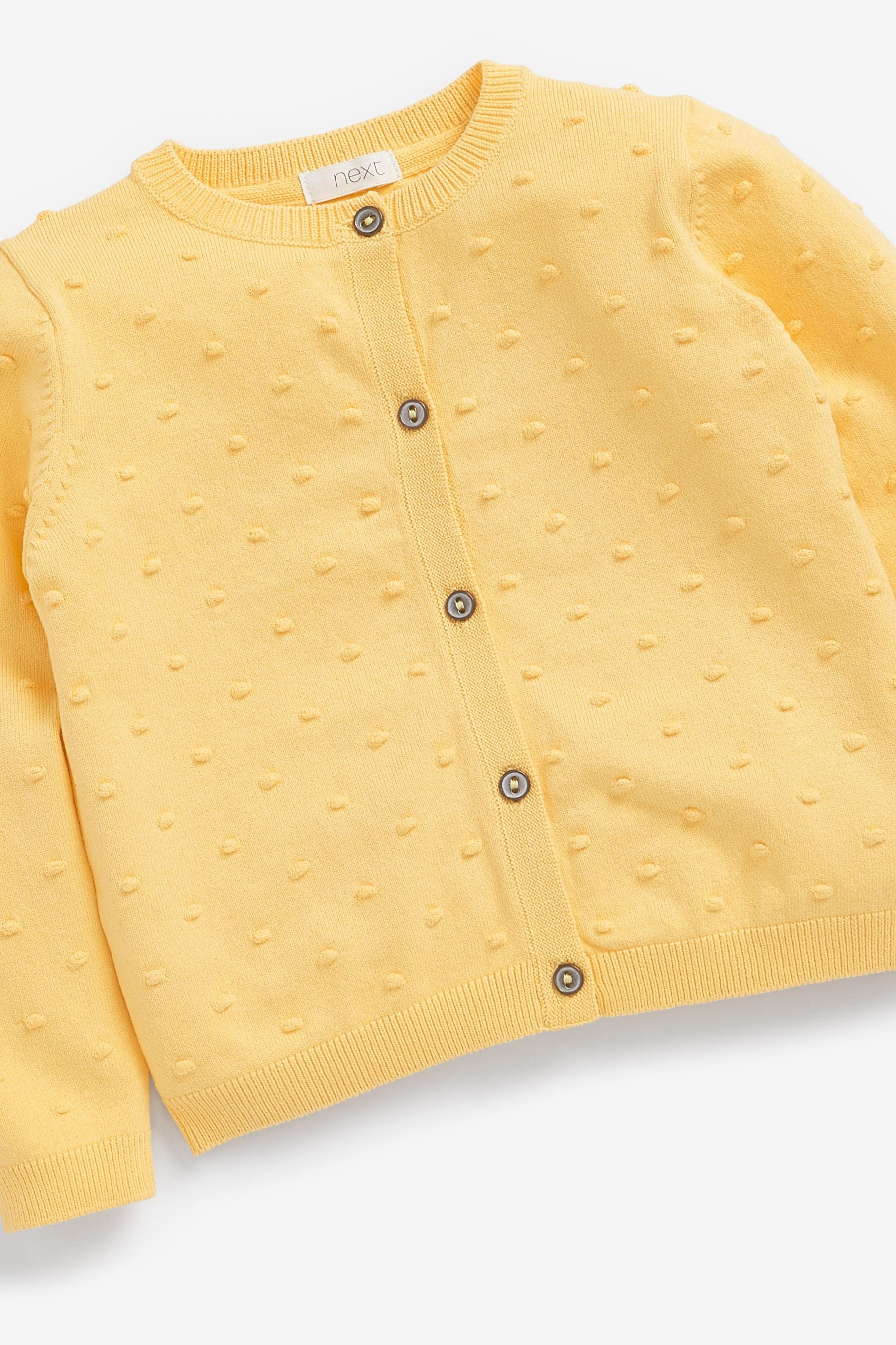 Lemon Yellow Bobble Cardigan (3mths-10yrs)