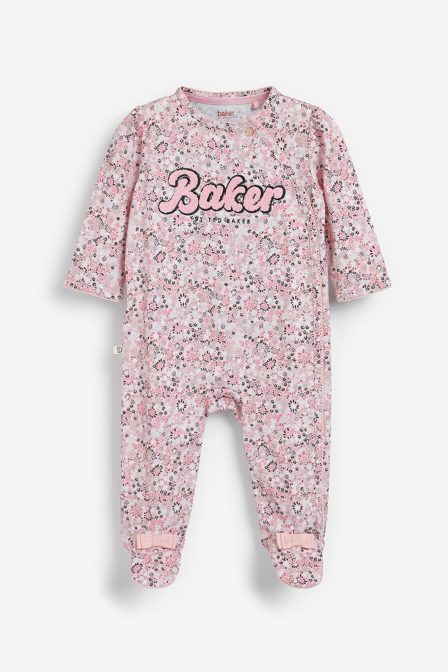 Baker by Ted Baker Pink Printed Sleepsuit