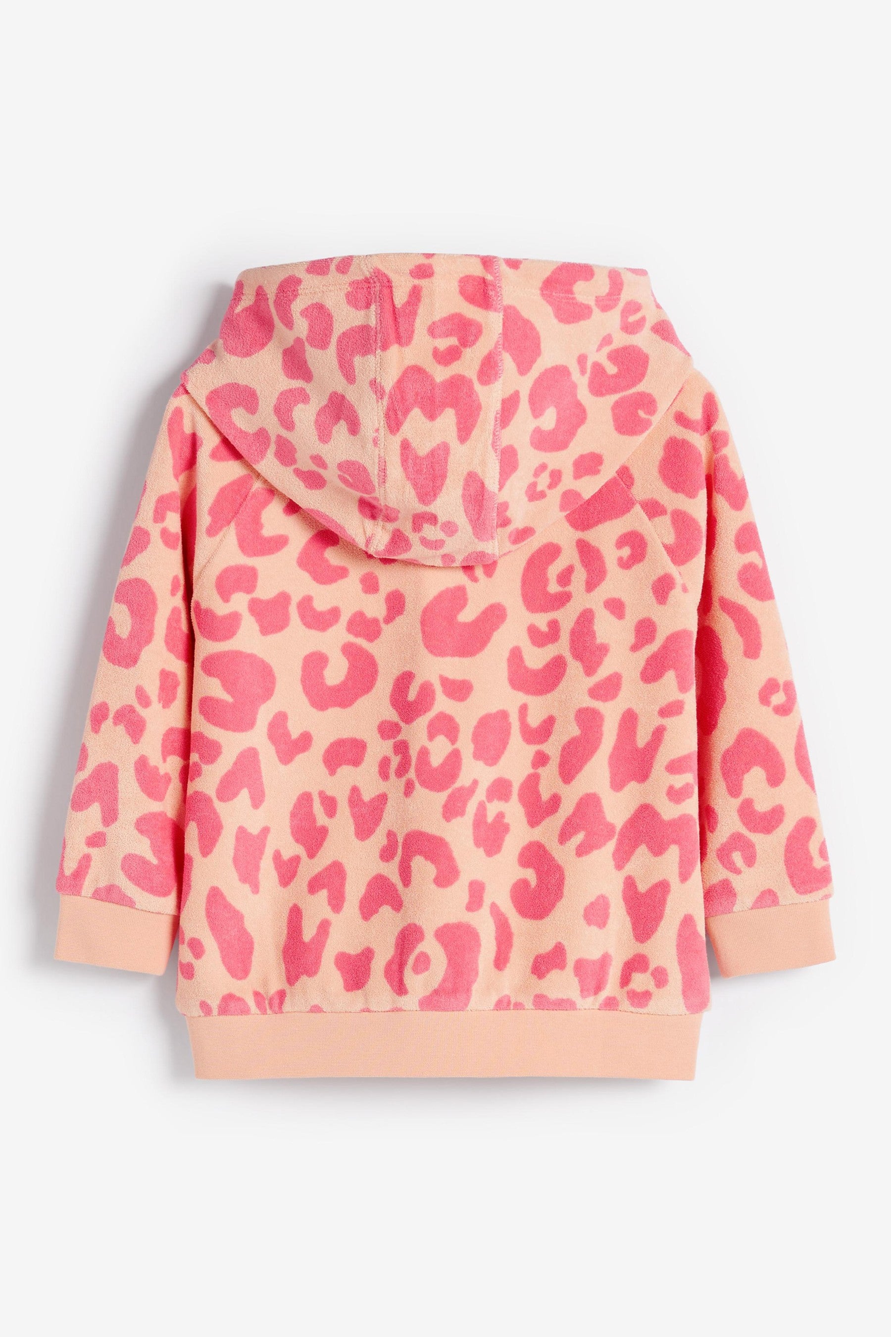 Pink Animal Myleene Klass Kids Animal Print Zip Through Hoodie