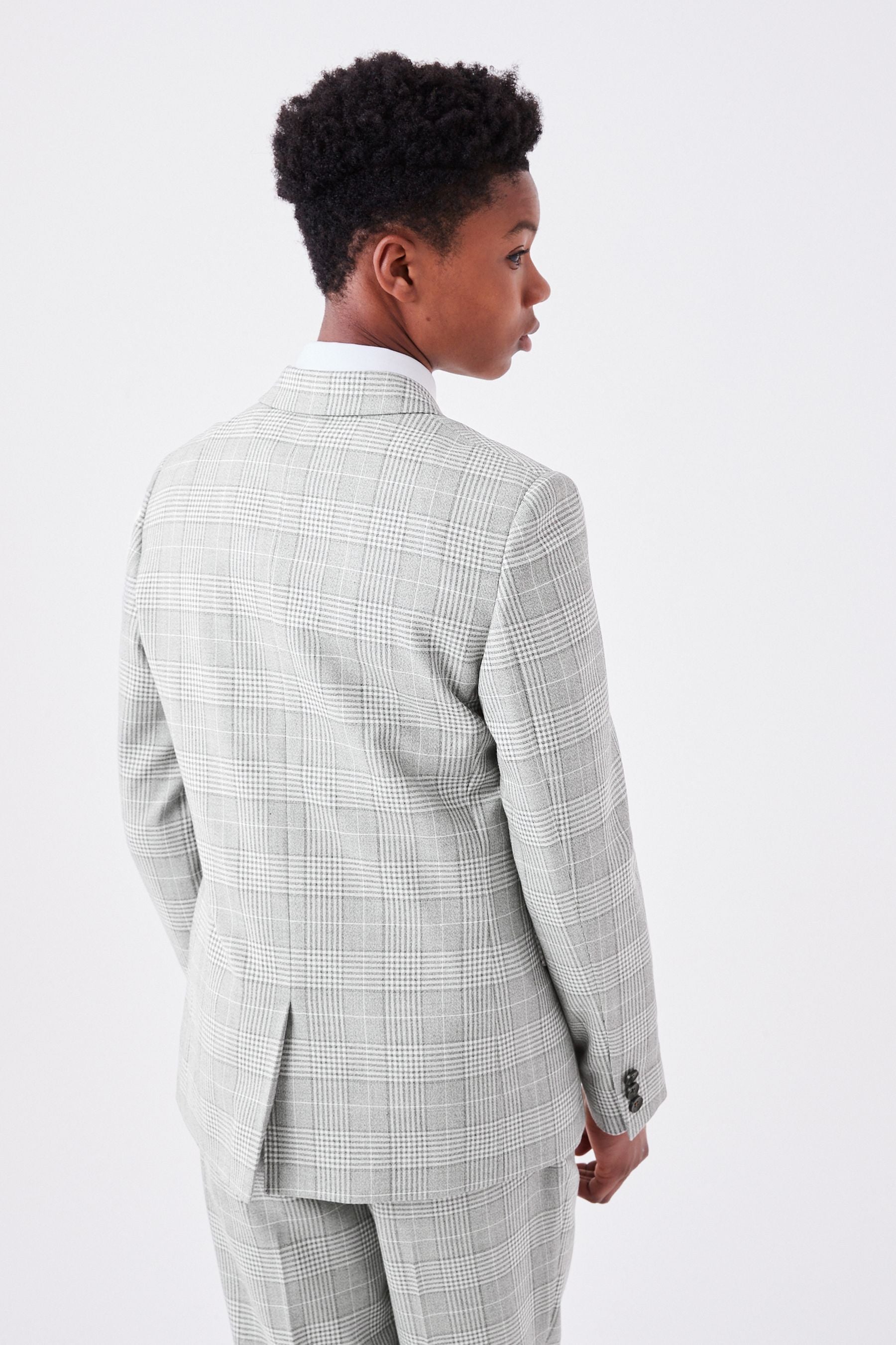 Grey Check Suit: Jacket (12mths-16yrs)