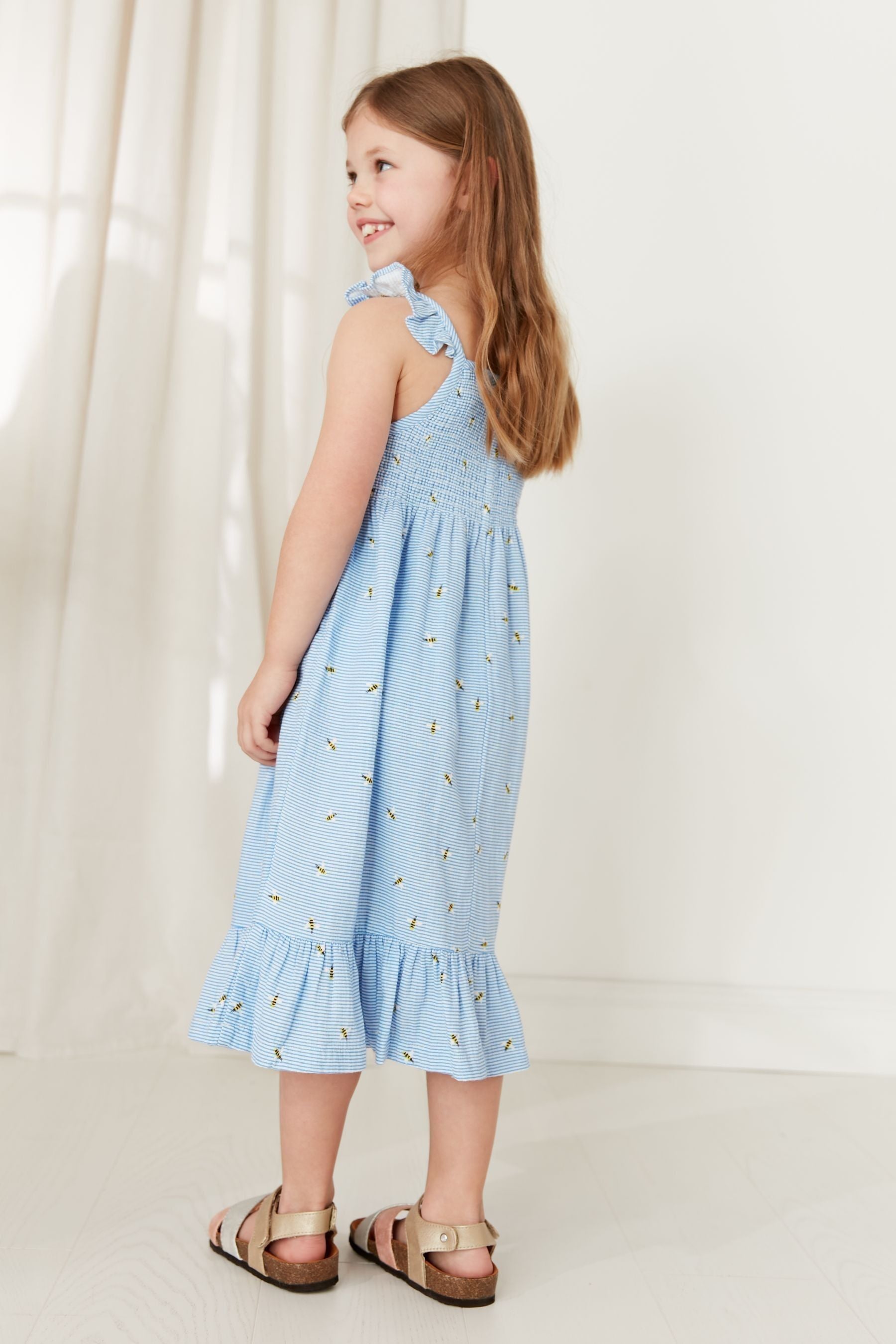 Joules Blue Lucia Woven Dress