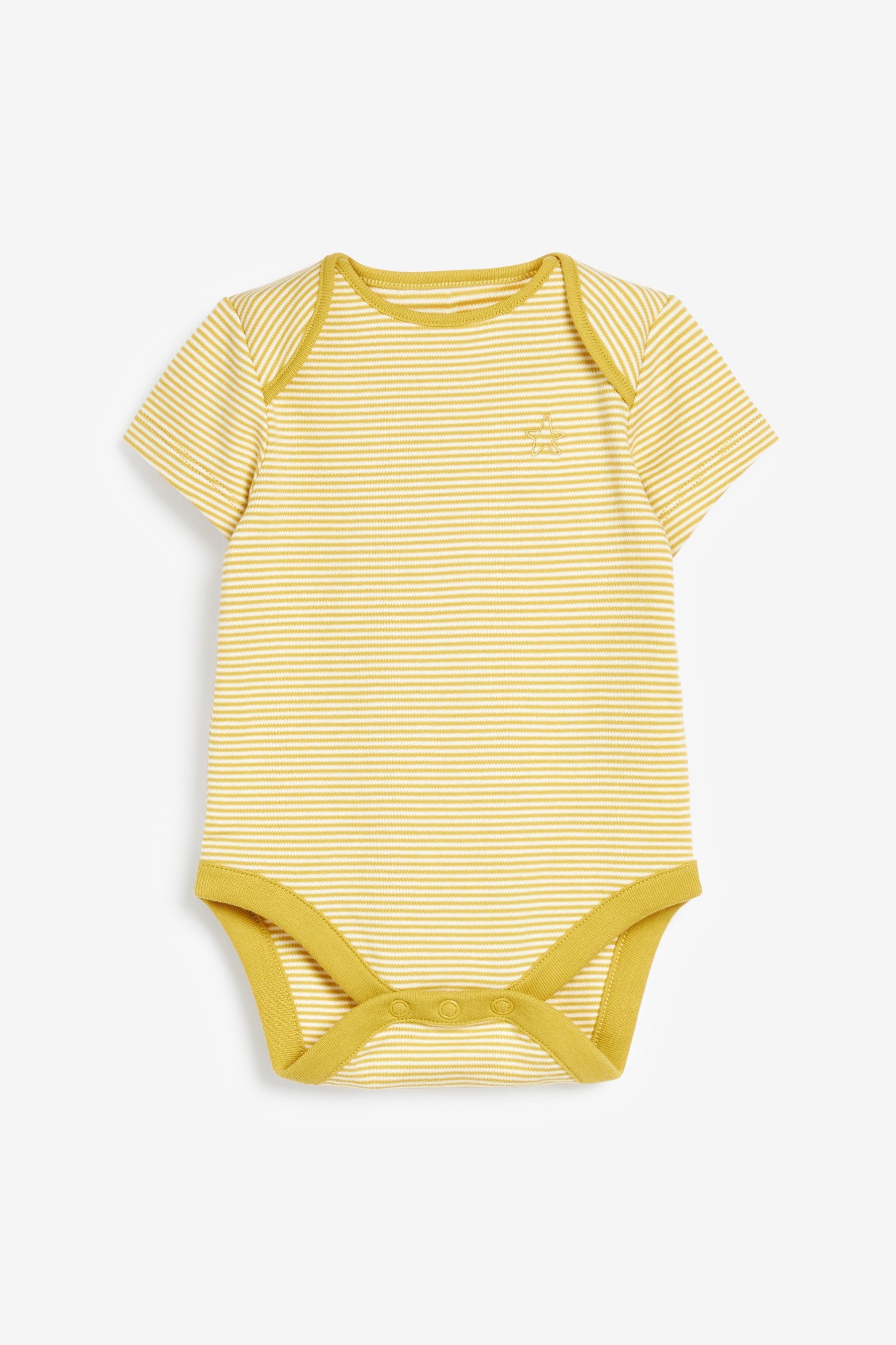 Striped Baby 5 Pack Short Sleeve Bodysuits (0mths-3yrs)