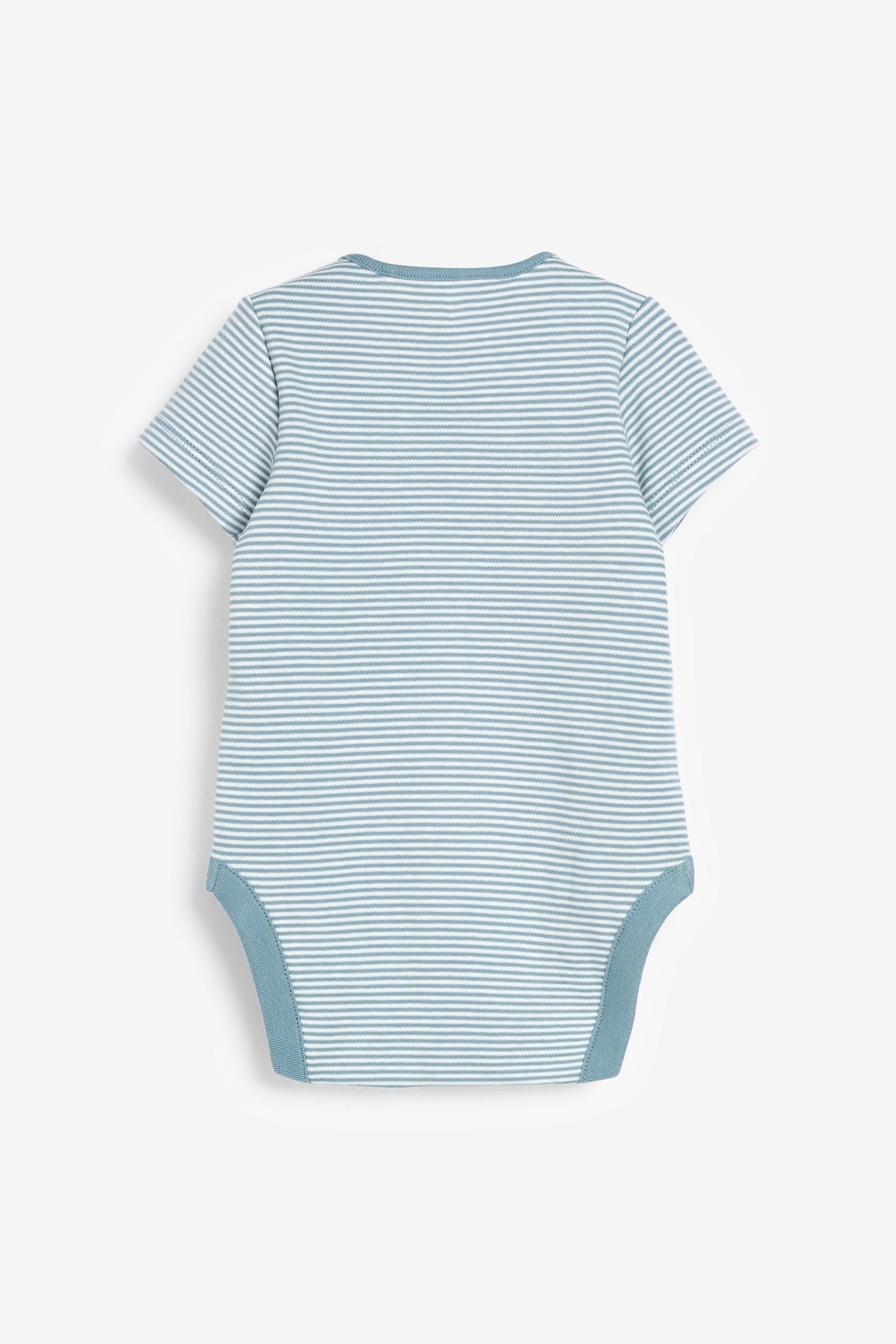 Striped Baby 5 Pack Short Sleeve Bodysuits (0mths-3yrs)