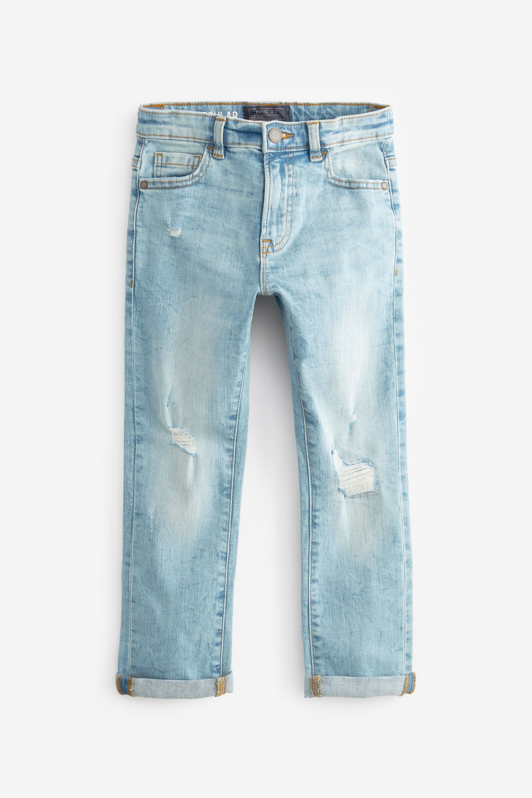 Bleach Blue Distressed Jeans (3-16yrs)