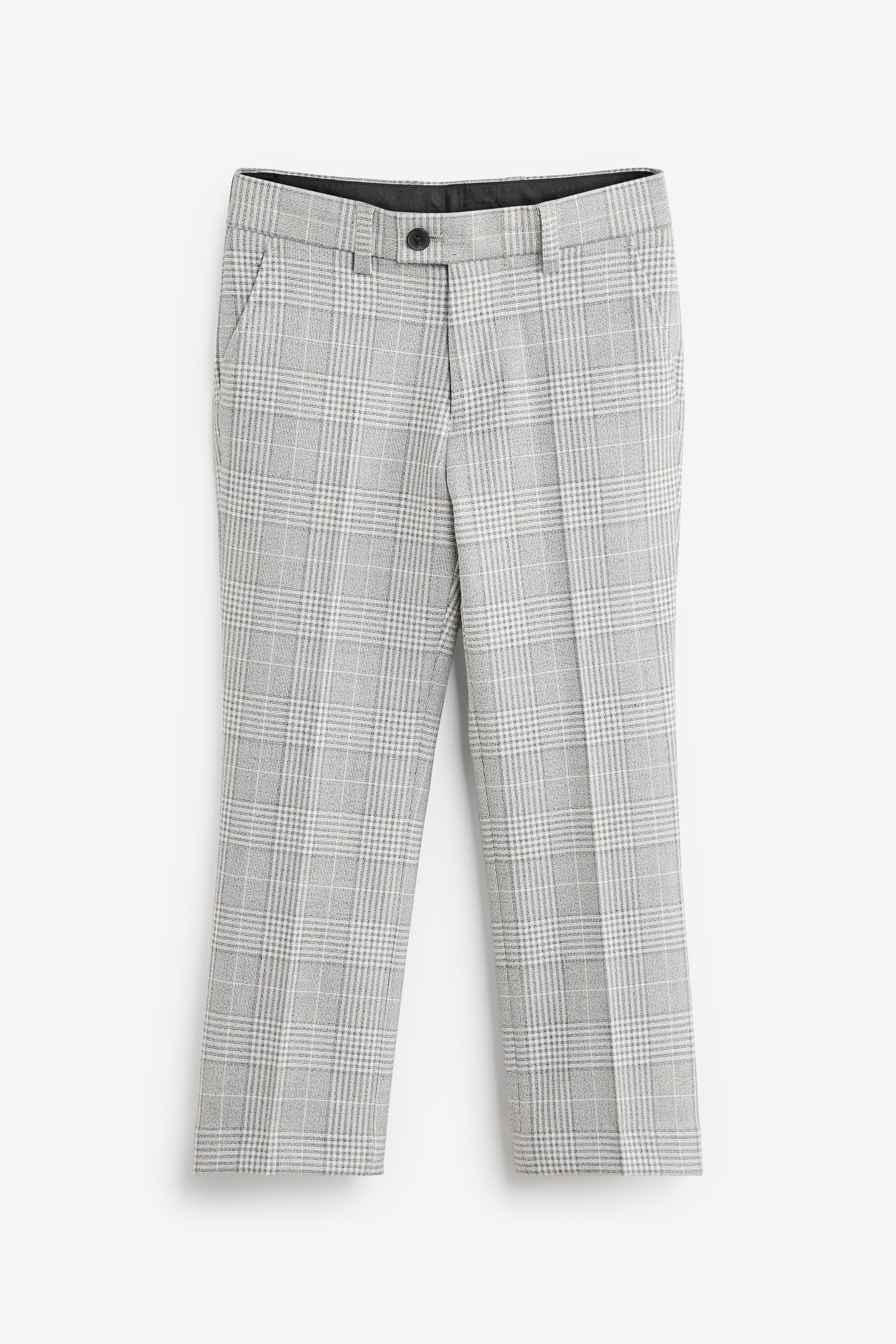 Grey Check Suit: Trousers (12mths-16yrs)