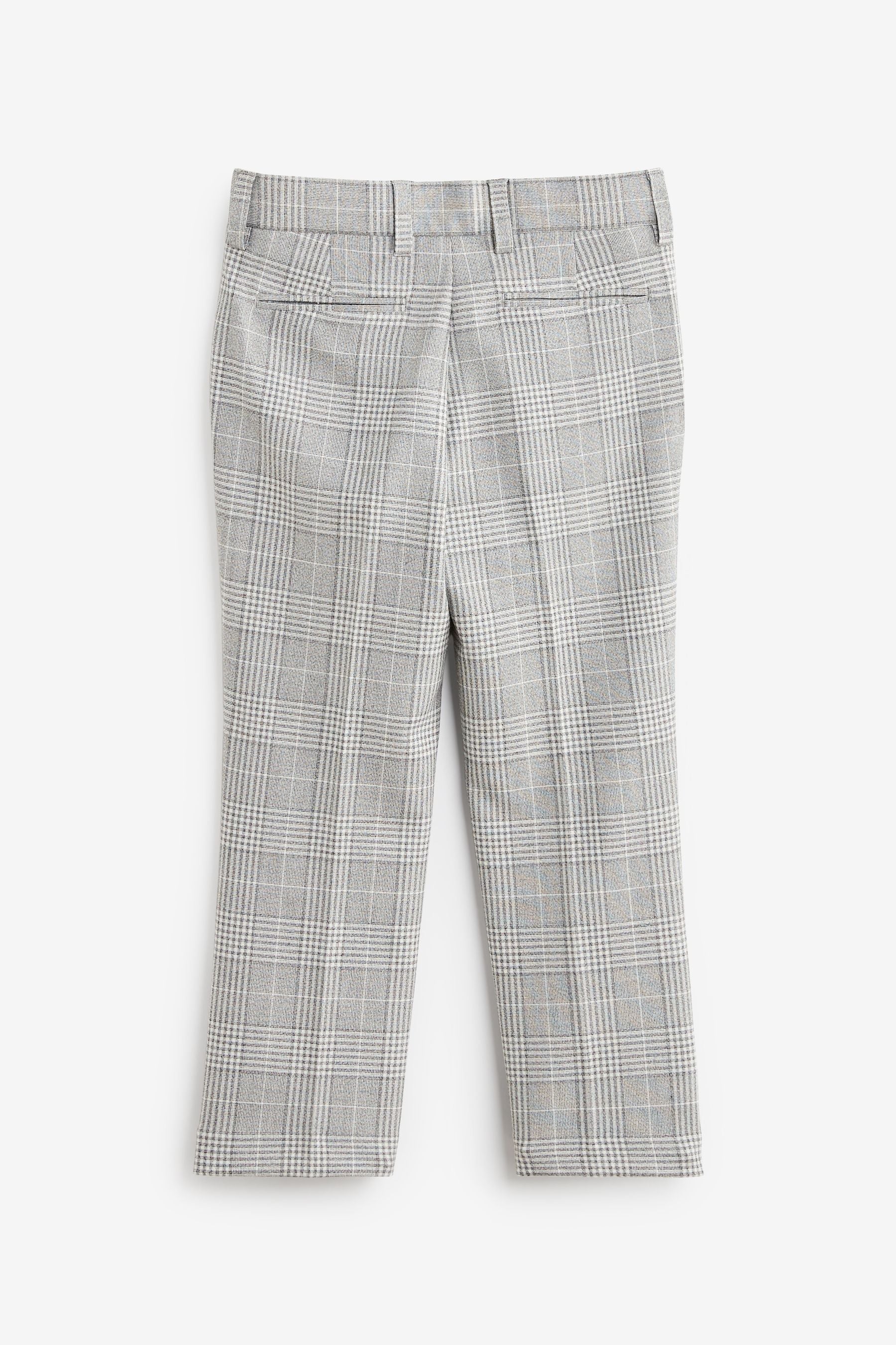 Grey Check Suit: Trousers (12mths-16yrs)