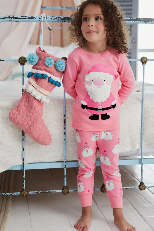 Pink Santa Christmas Pyjamas (9mths-12yrs)