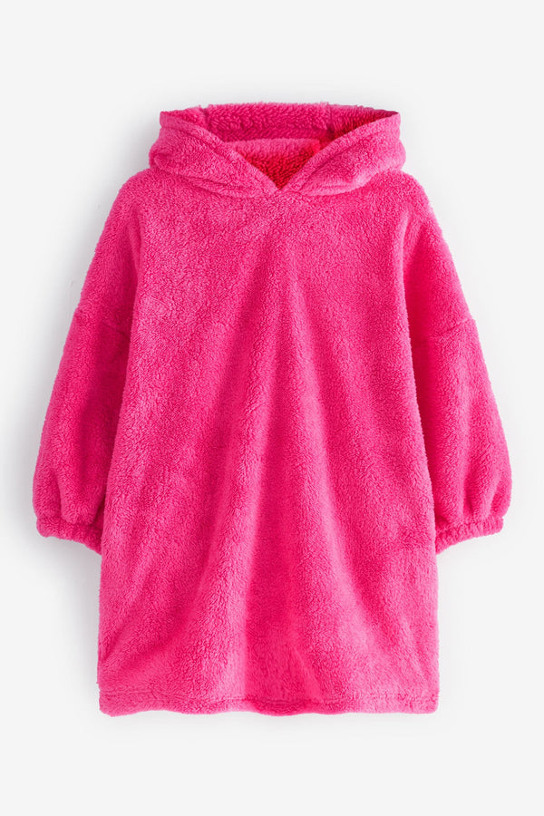 Pink Fleece Hooded Blanket (3-16yrs)