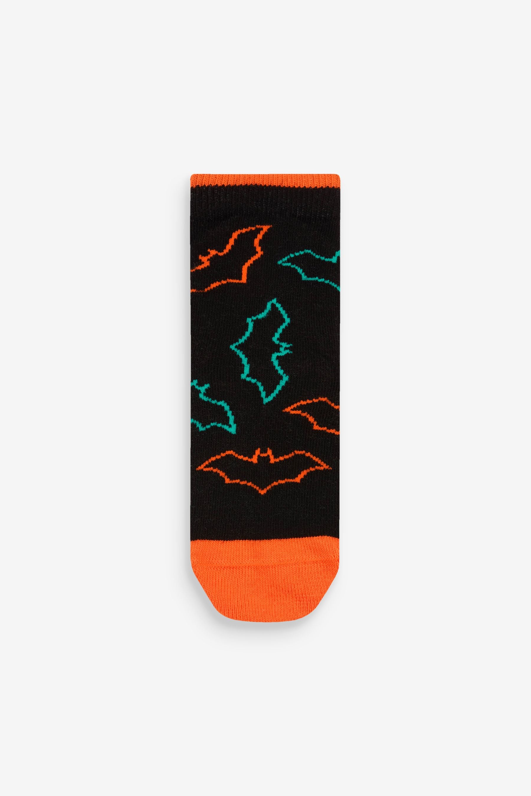 Batman Black/Orange Cotton Rich Socks 3 Packs