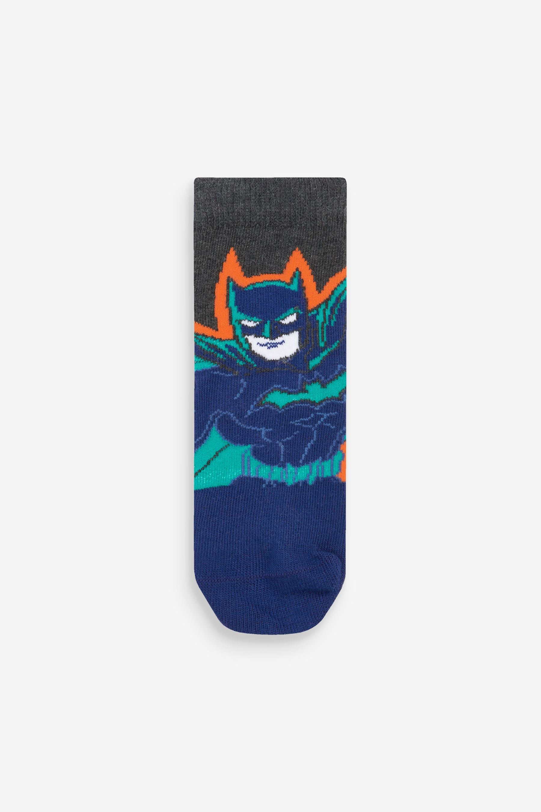 Batman Black/Orange Cotton Rich Socks 3 Packs