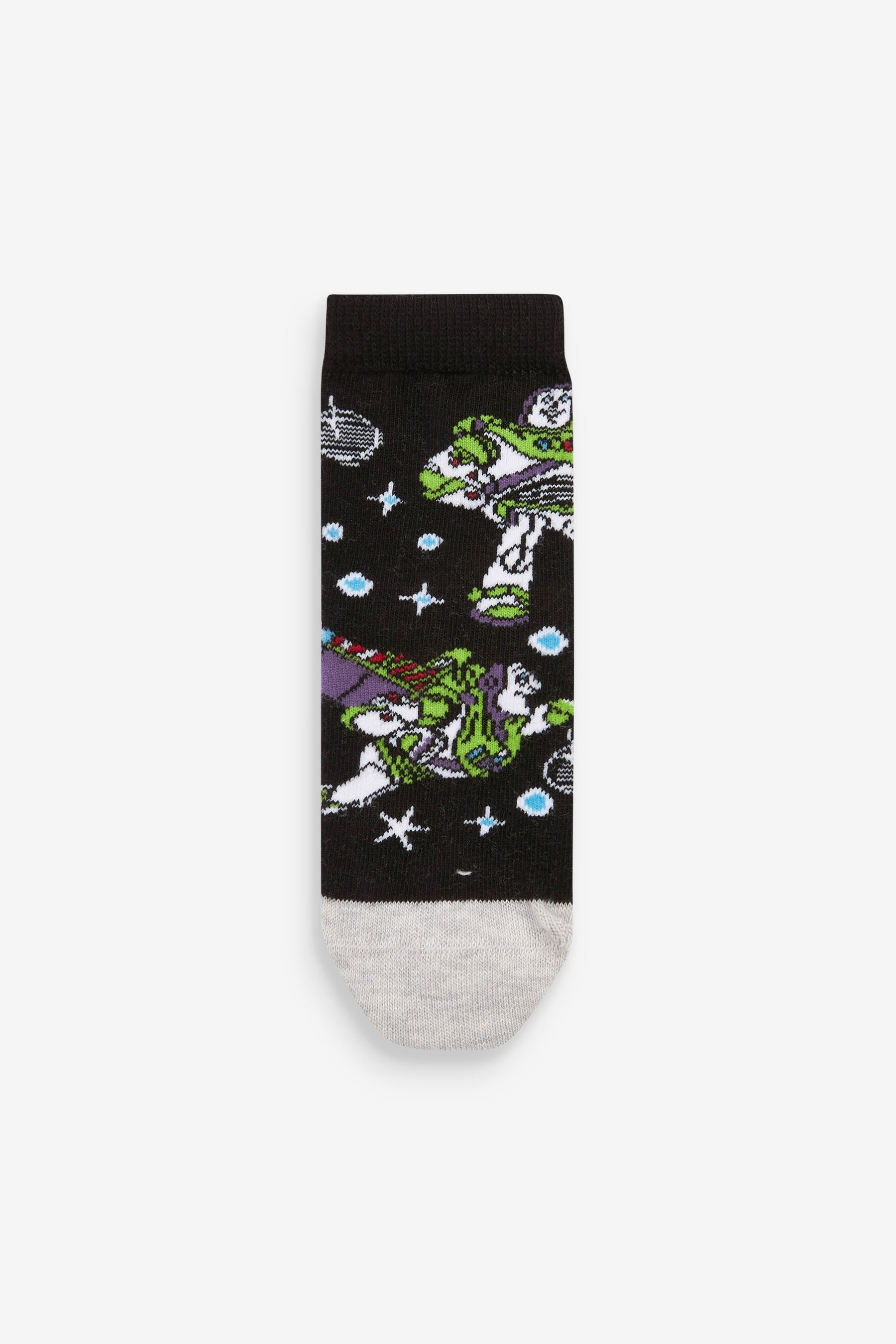 Buzz Lightyear Blue Cotton Rich Socks 3 Packs