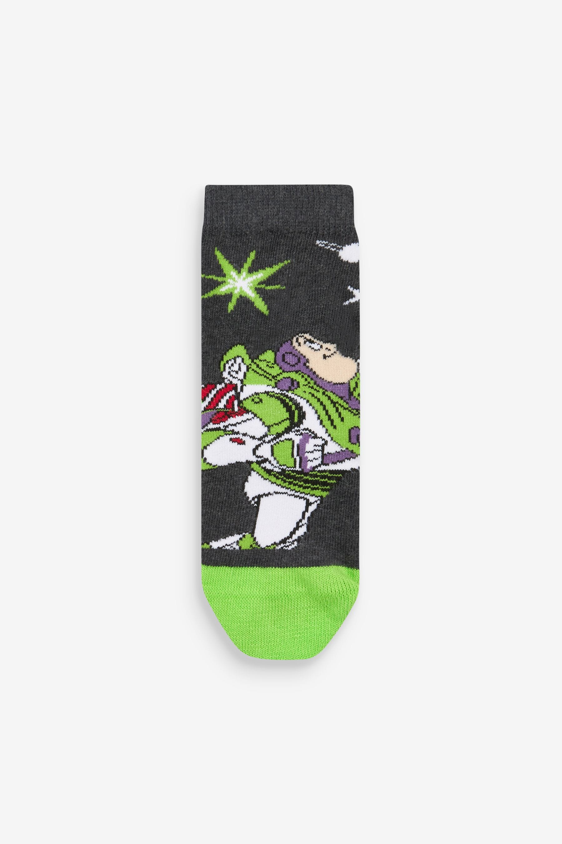 Buzz Lightyear Blue Cotton Rich Socks 3 Packs