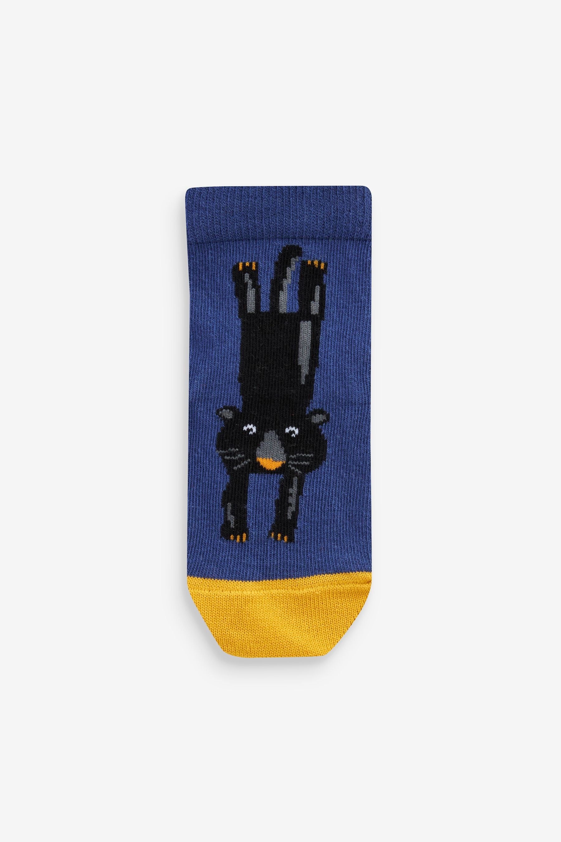 Green/Blue Animal 10 Pack Cotton Rich Socks