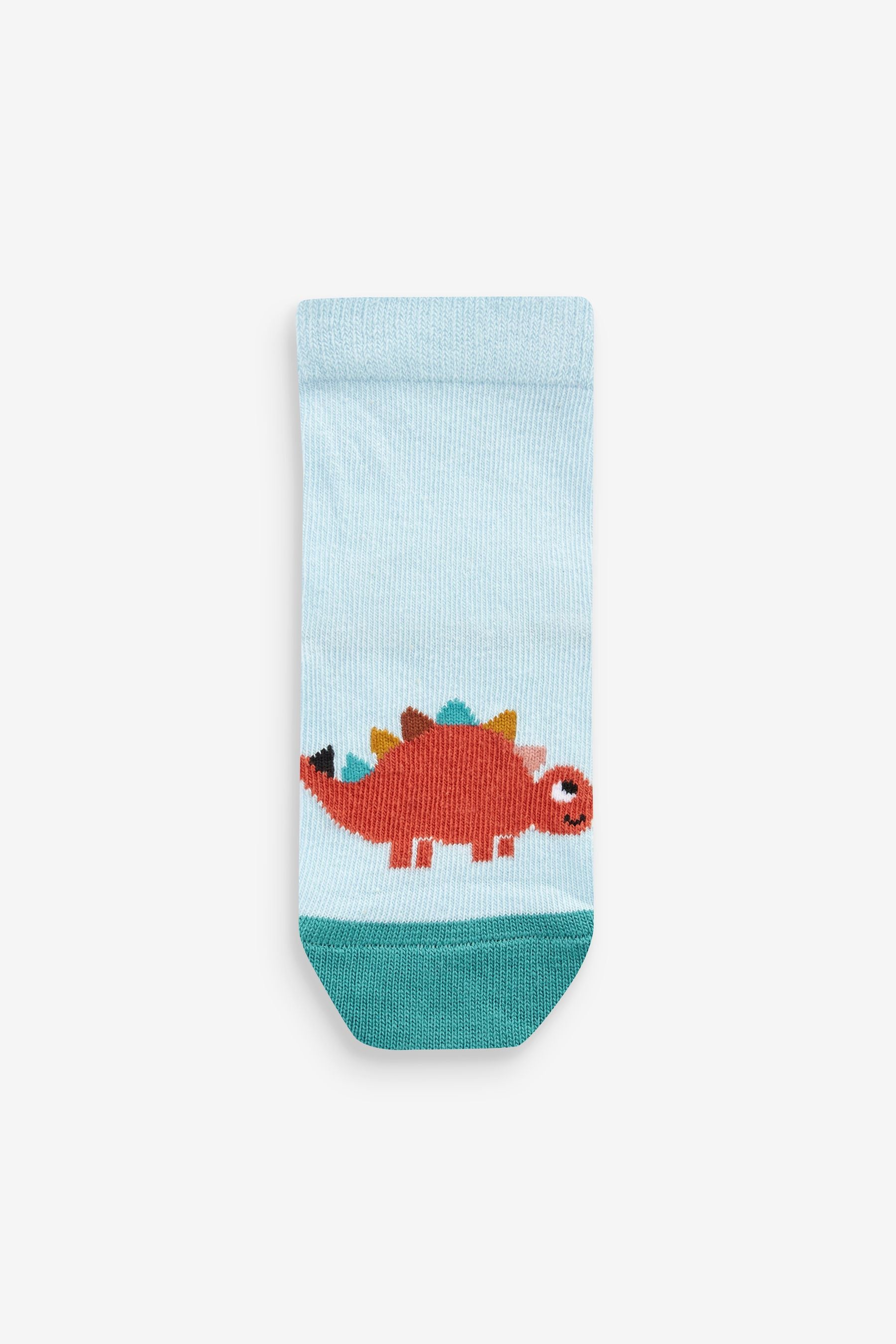 Green/Blue Animal 10 Pack Cotton Rich Socks