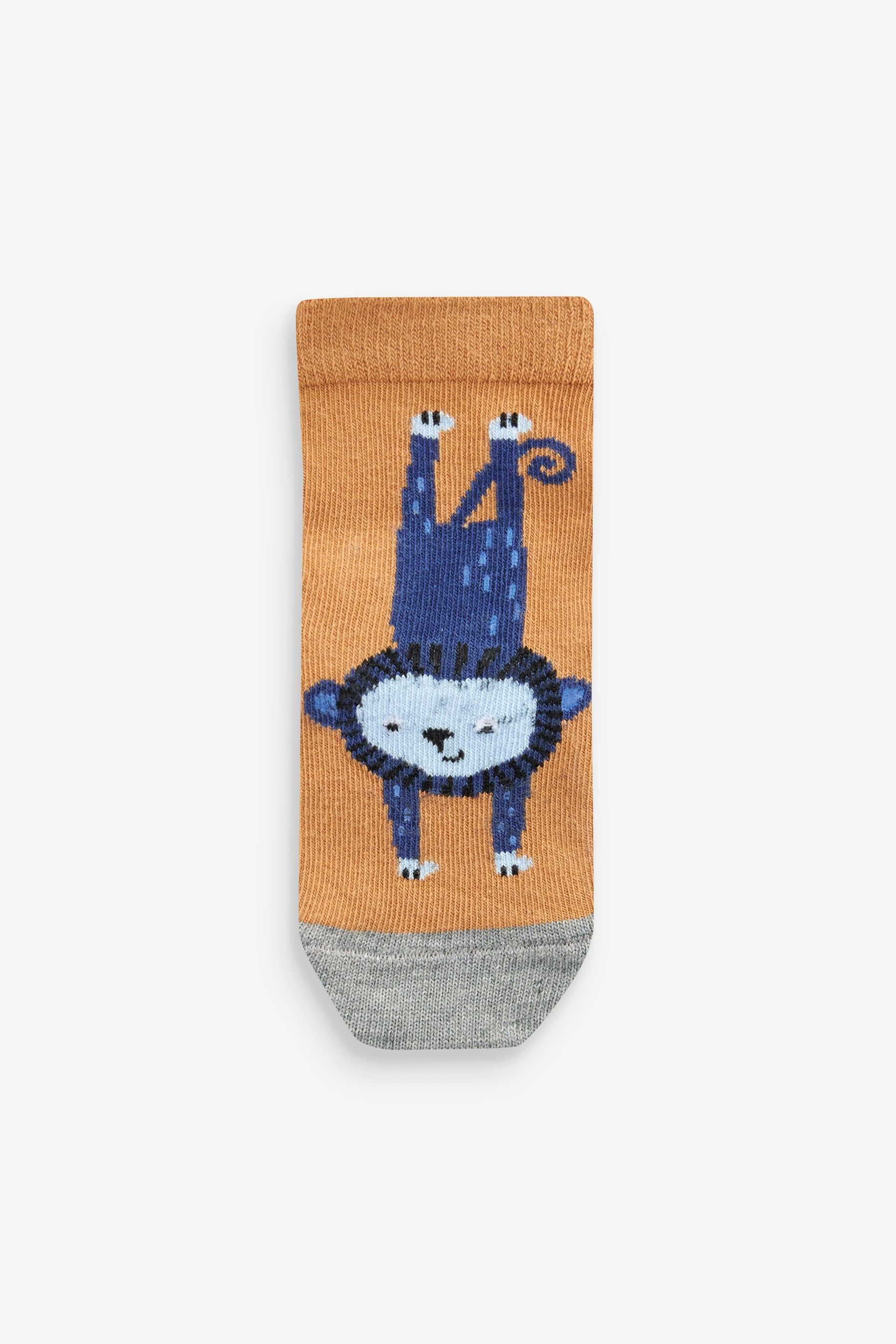 Green/Blue Animal 10 Pack Cotton Rich Socks