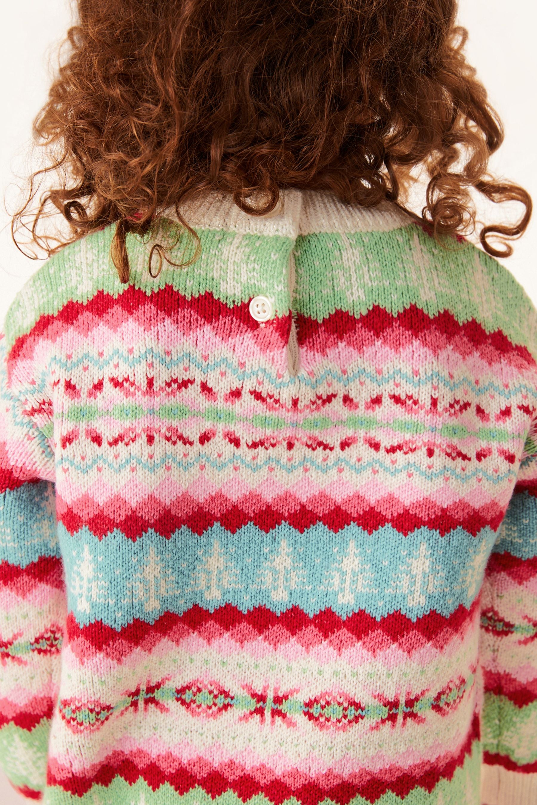 Multi Fairisle Pattern Jumper Dress (3mths-10yrs)