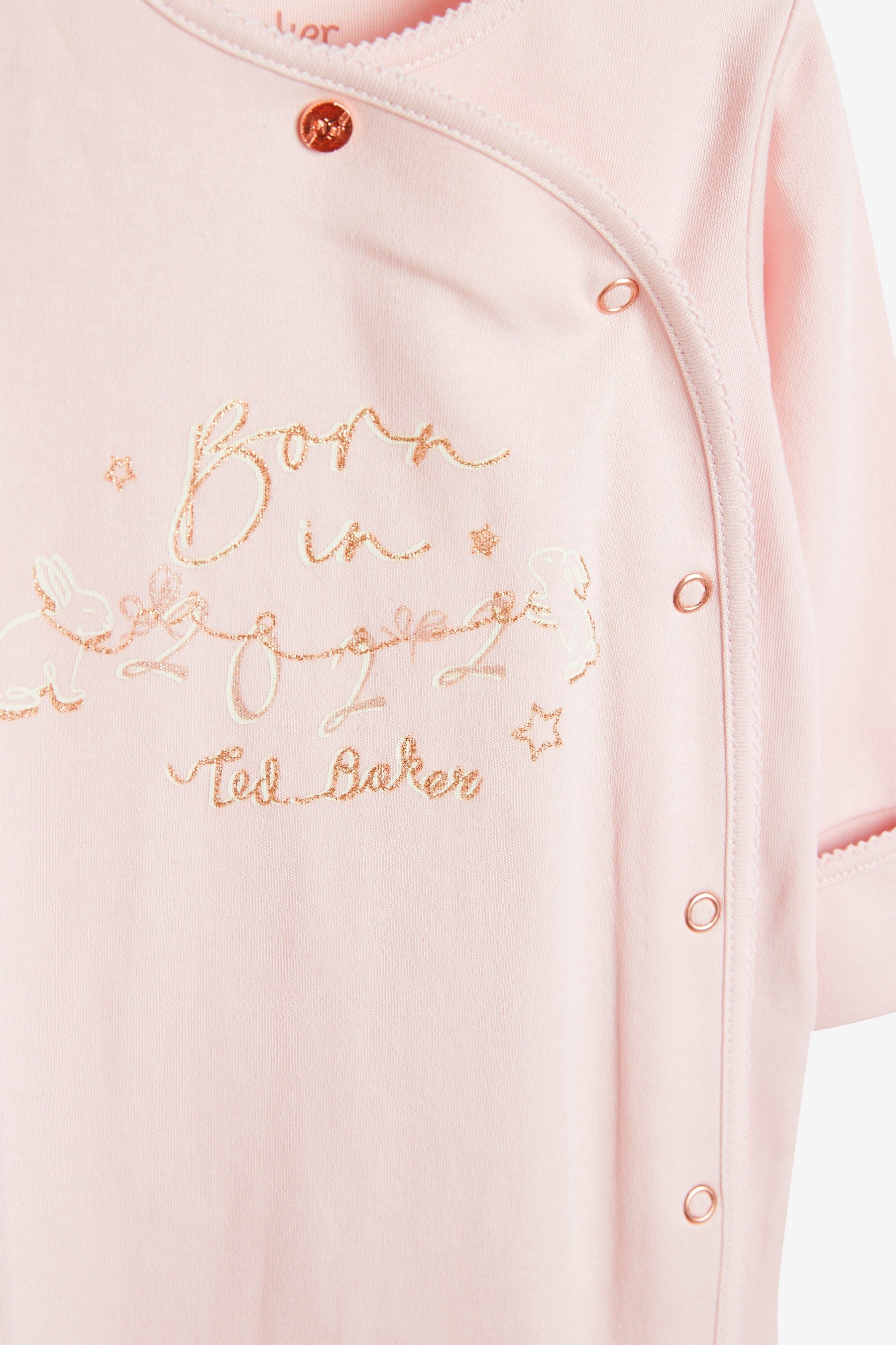 Baker by Ted Baker Pink Born in 2022 Sleepsuit