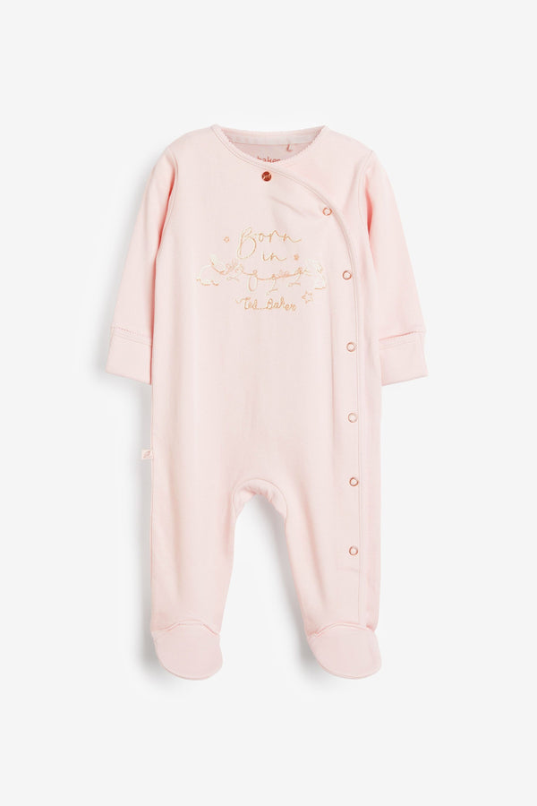 Baker by Ted Baker Pink Born in 2022 Sleepsuit