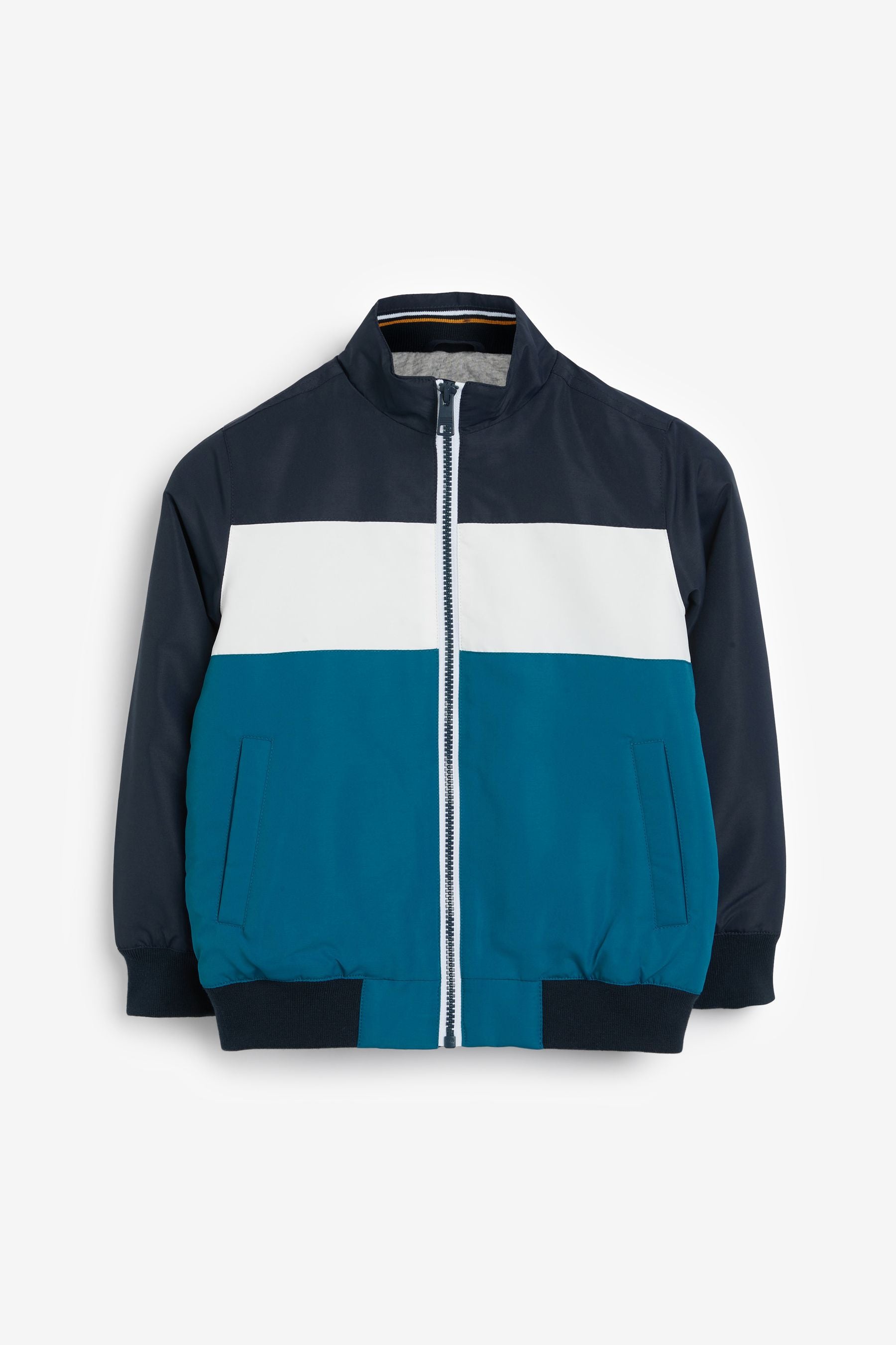 Navy Blue Colourblock Harrington Jacket (3-16yrs)