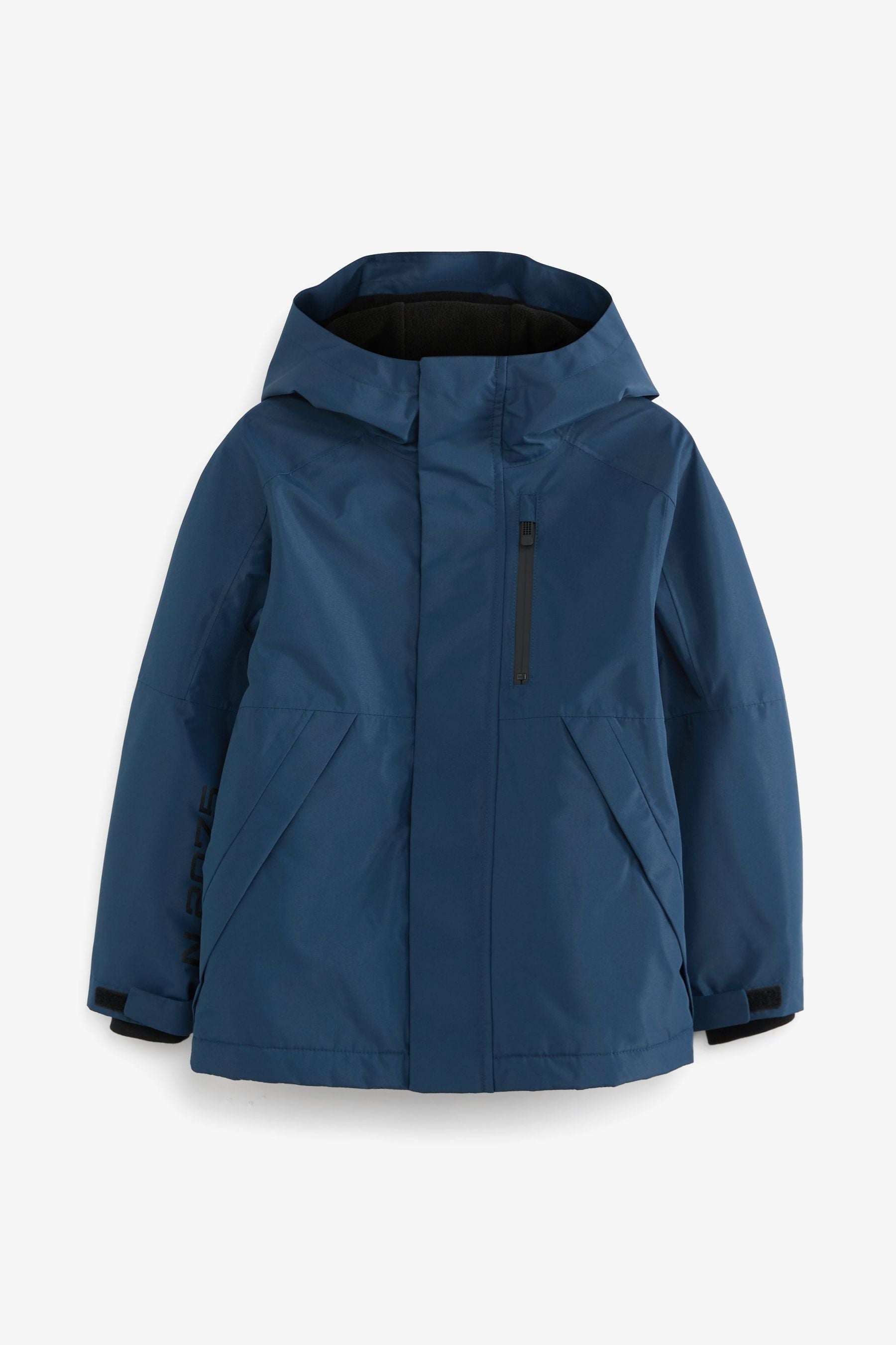 Blue Waterproof Fleece Lined Jacket (3-16yrs)