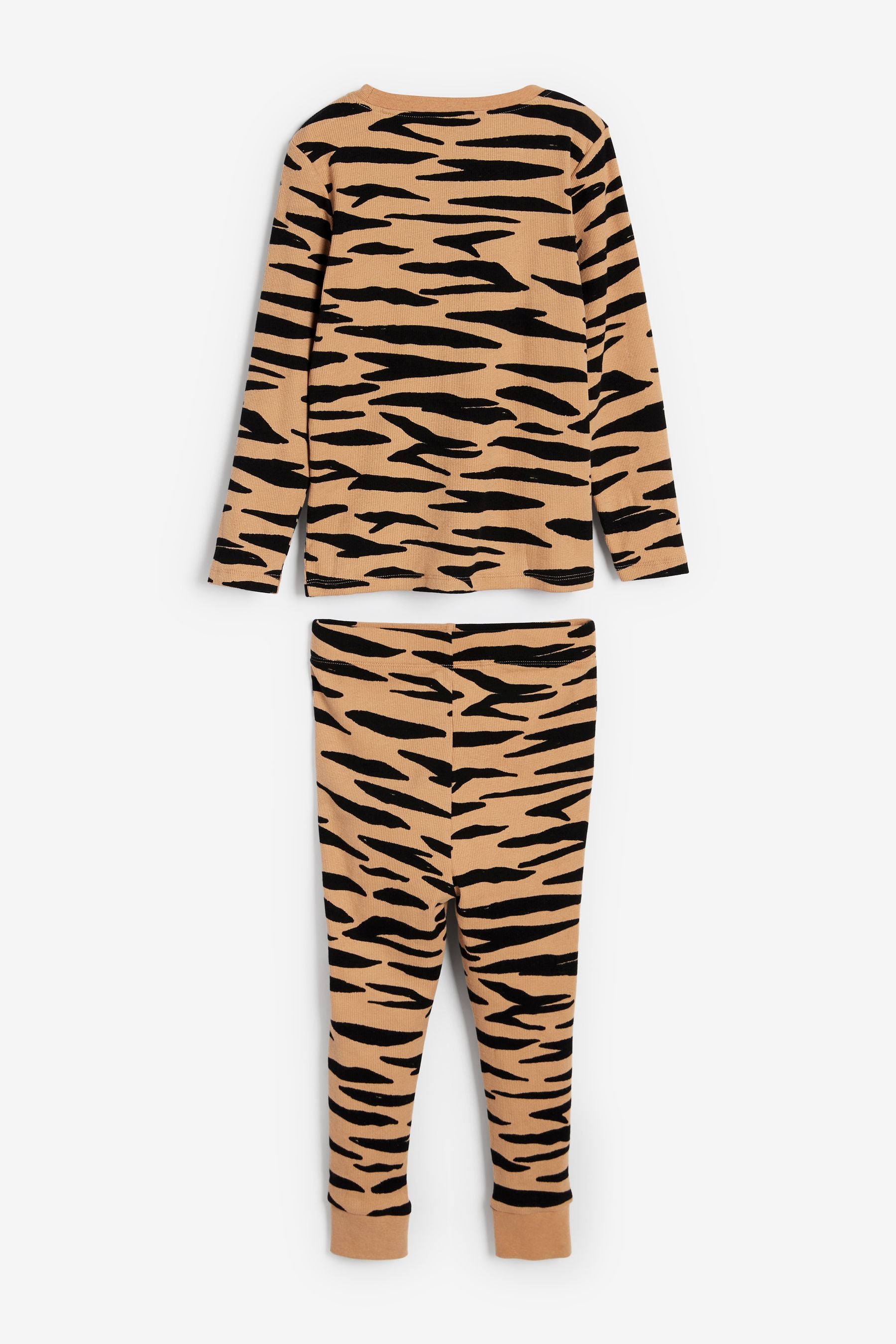 Animal Print Myleene Klass Kids Animal Print Rib Pyjamas 2 Pack