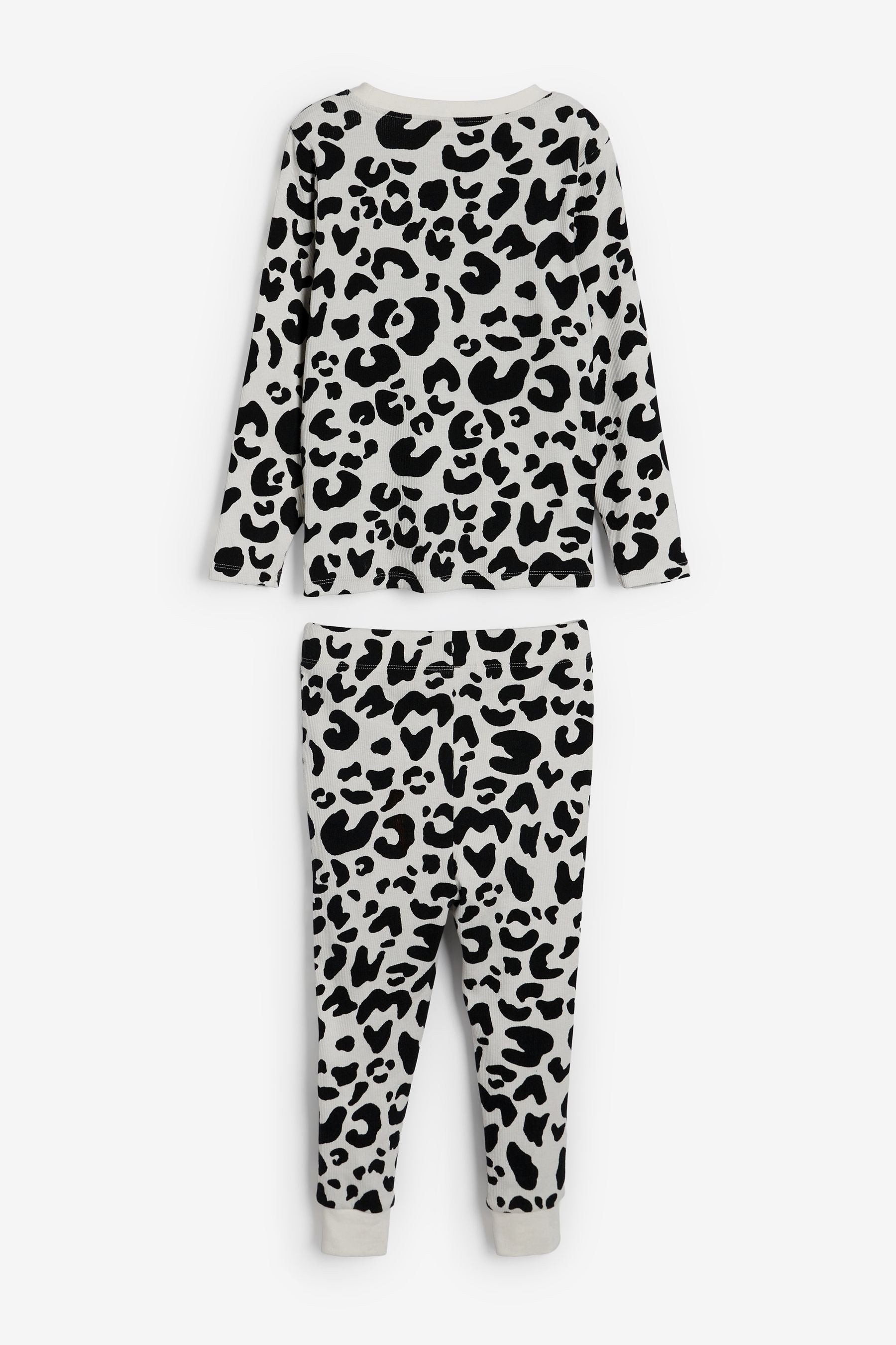 Animal Print Myleene Klass Kids Animal Print Rib Pyjamas 2 Pack