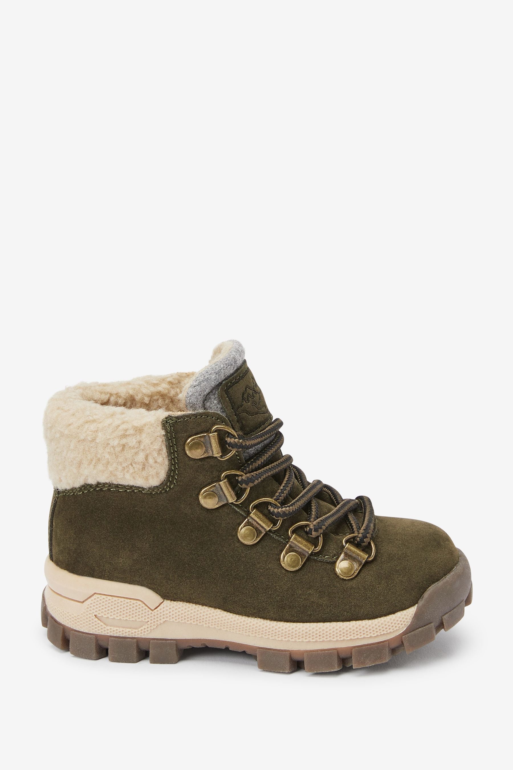 Khaki Green Thermal Thinsulate Lined Hiker Boots