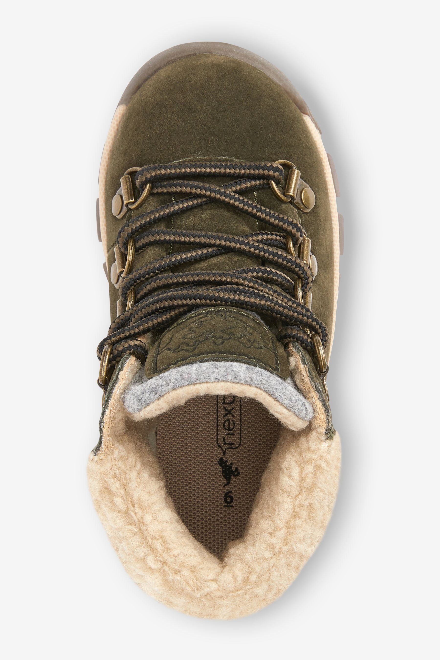 Khaki Green Thermal Thinsulate Lined Hiker Boots