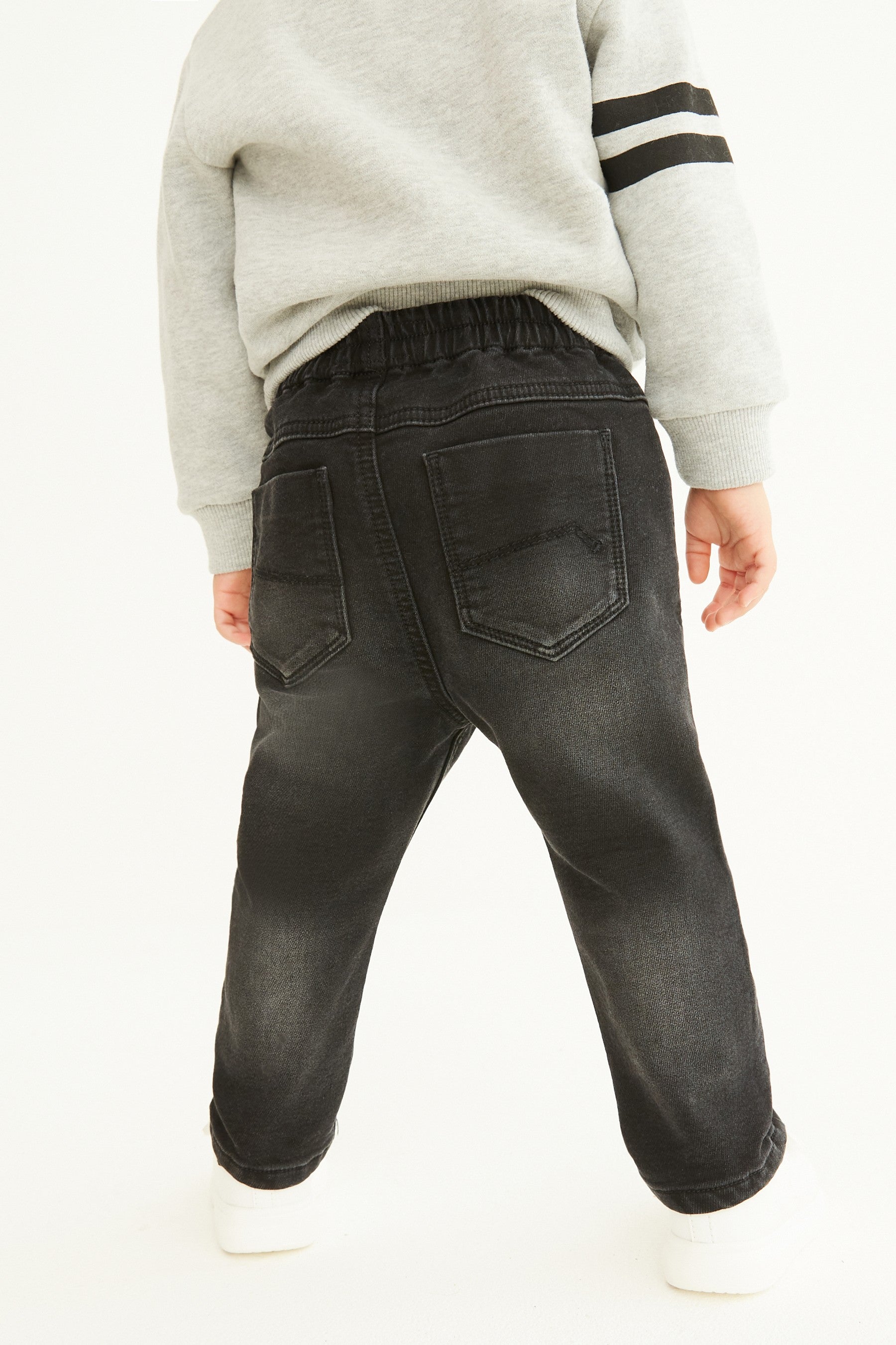 Black Denim Loose Fit Jogger Jeans (3mths-7yrs)