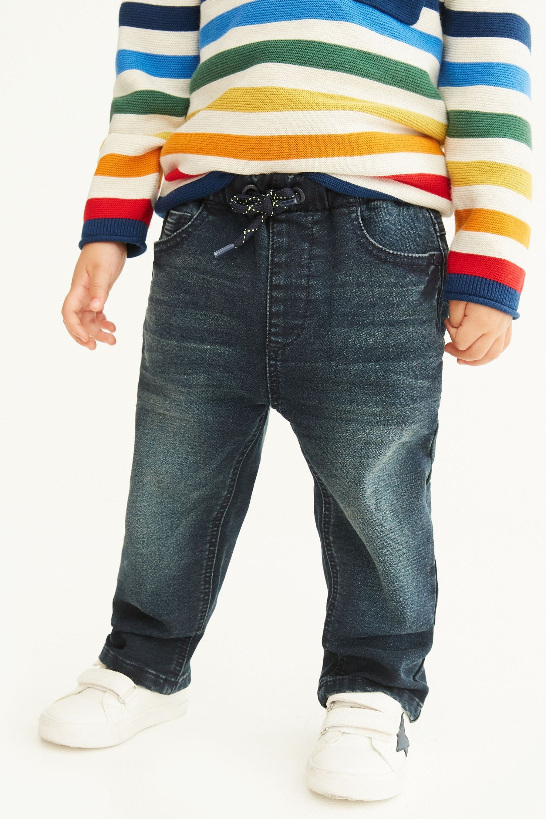 Dark Blue Loose Fit Jogger Jeans (3mths-7yrs)