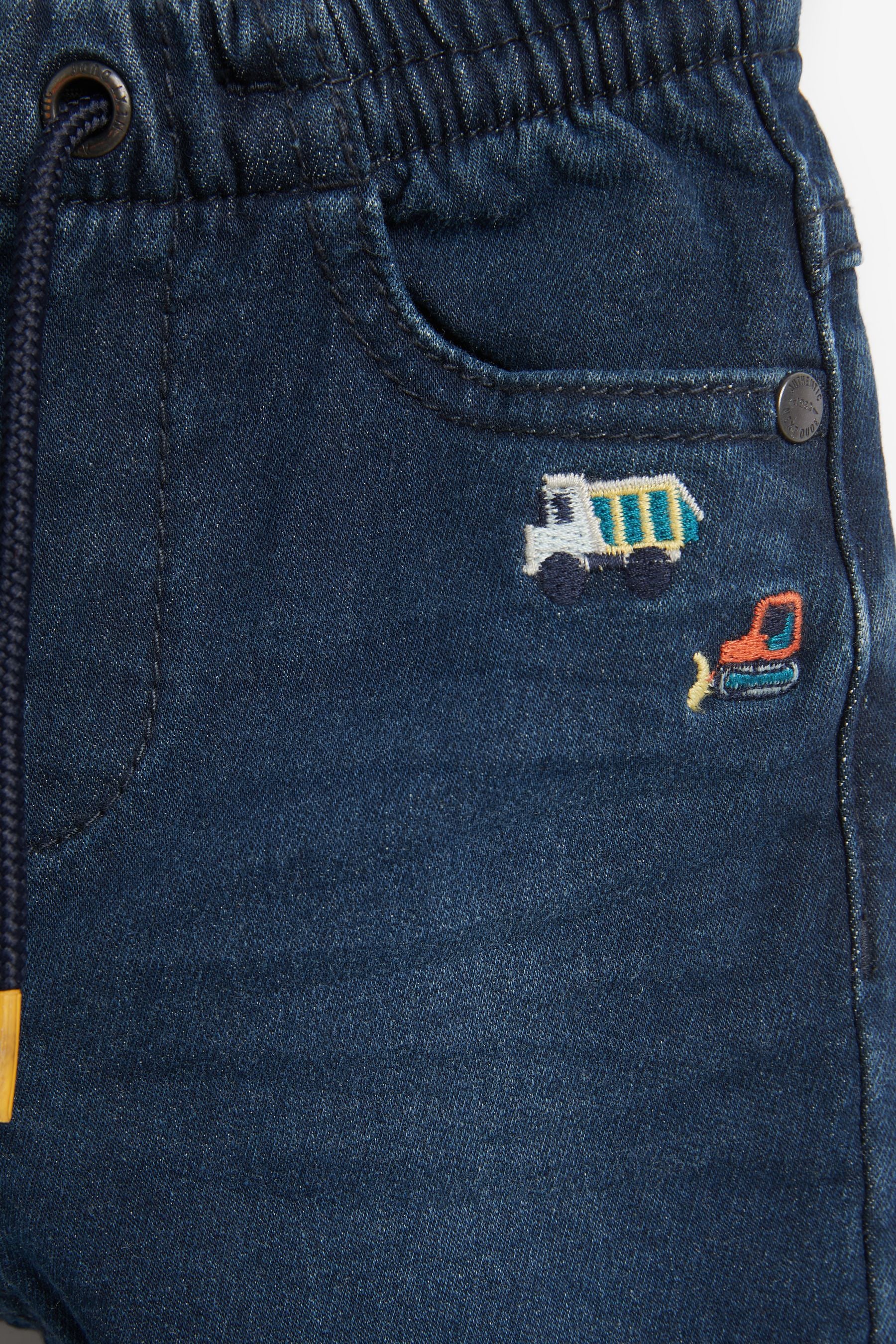 Navy Blue Slim Fit Jogger Jeans (3mths-7yrs)