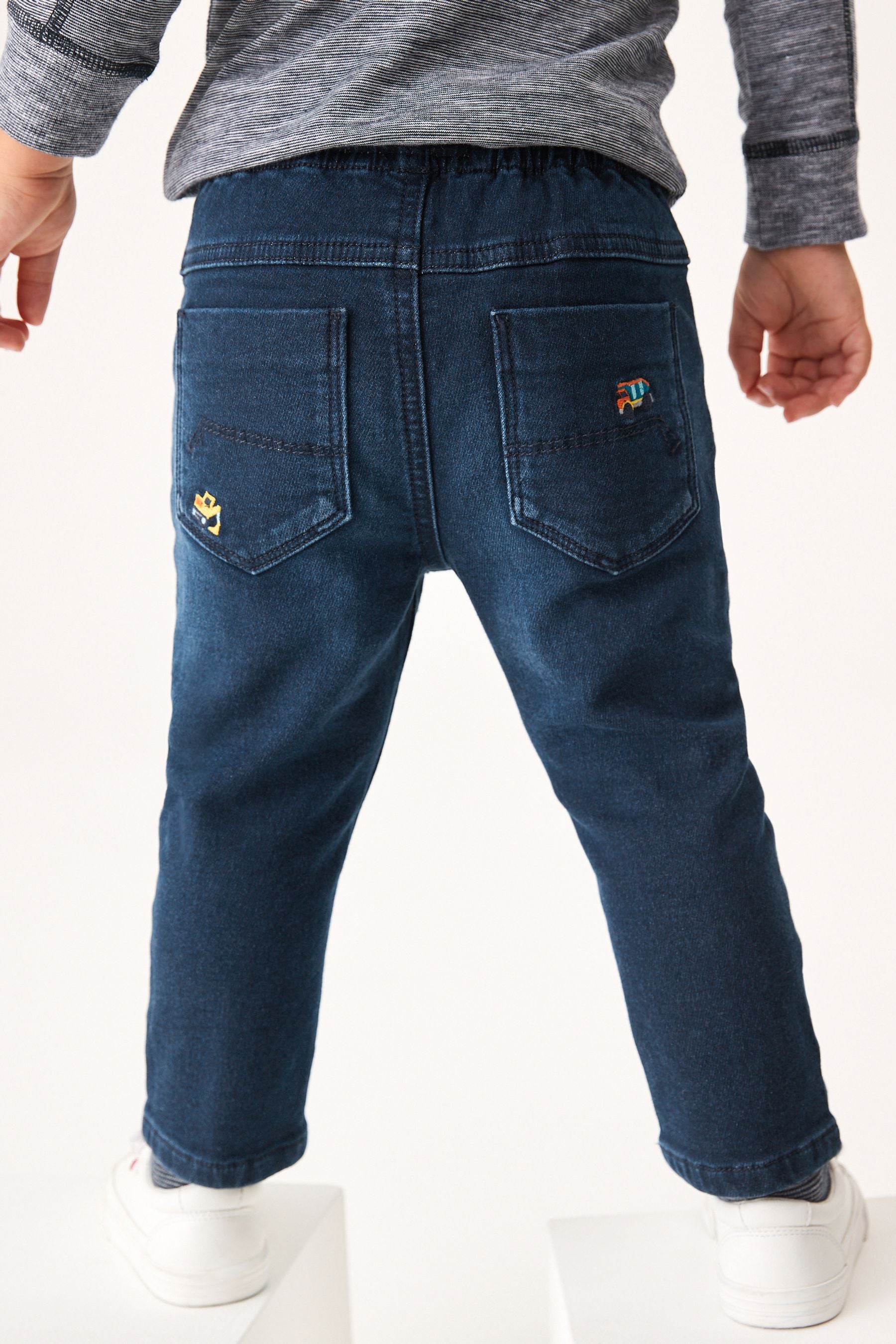 Navy Blue Slim Fit Jogger Jeans (3mths-7yrs)