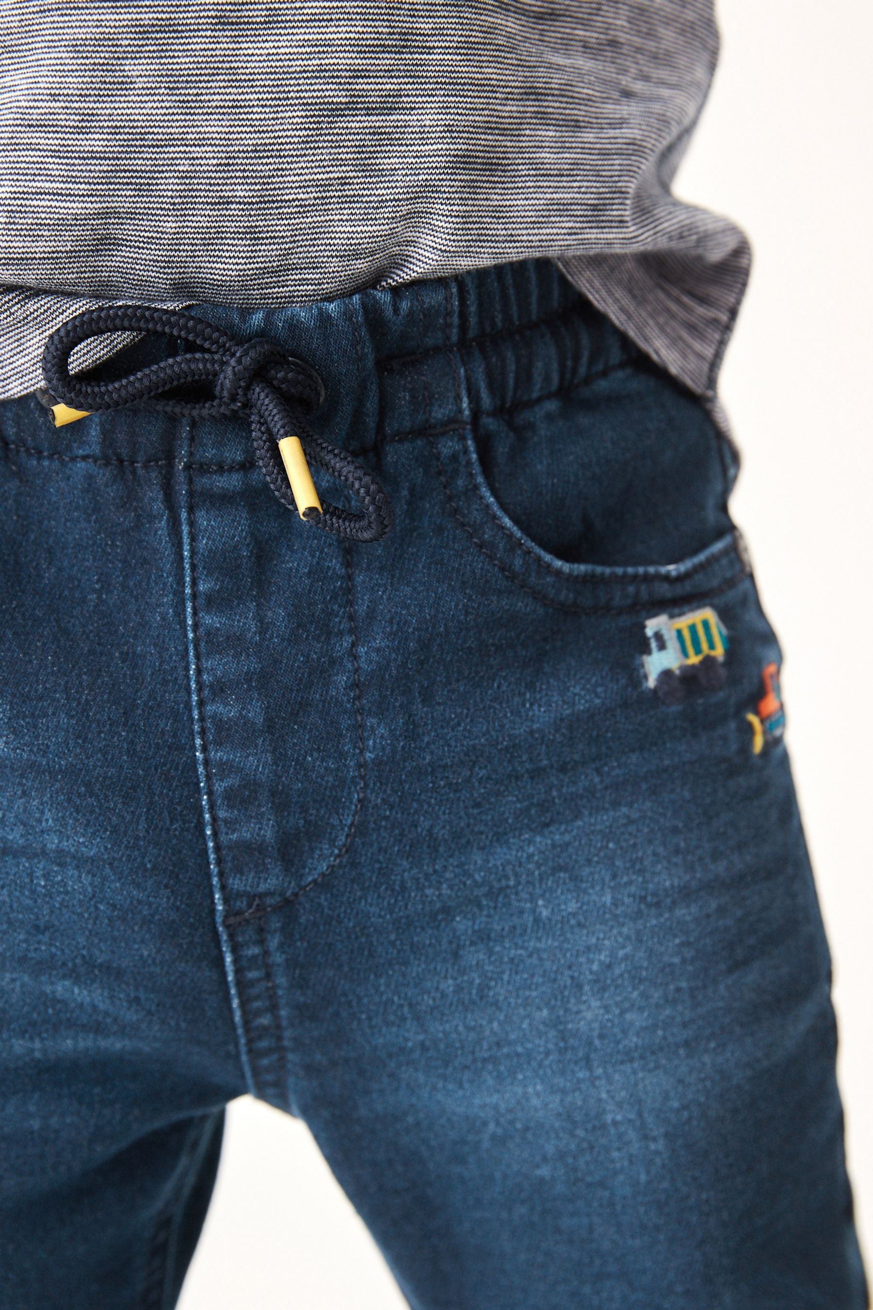 Navy Blue Slim Fit Jogger Jeans (3mths-7yrs)