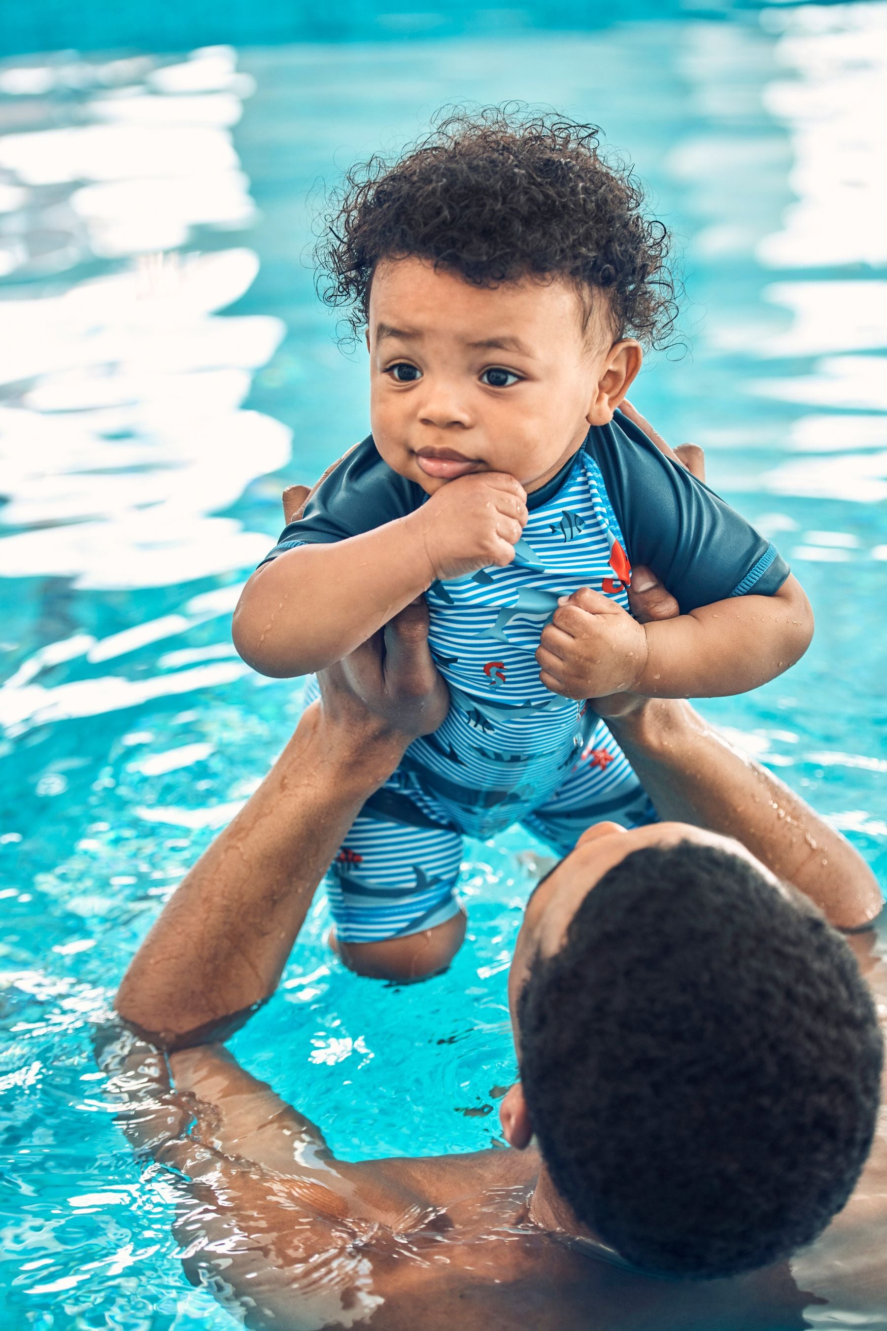 Blue Ocean Animals Sunsafe Swimsuit And Hat (3mths-7yrs)