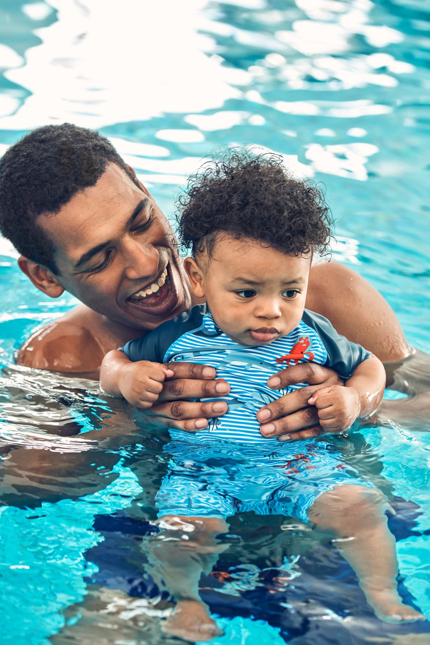 Blue Ocean Animals Sunsafe Swimsuit And Hat (3mths-7yrs)