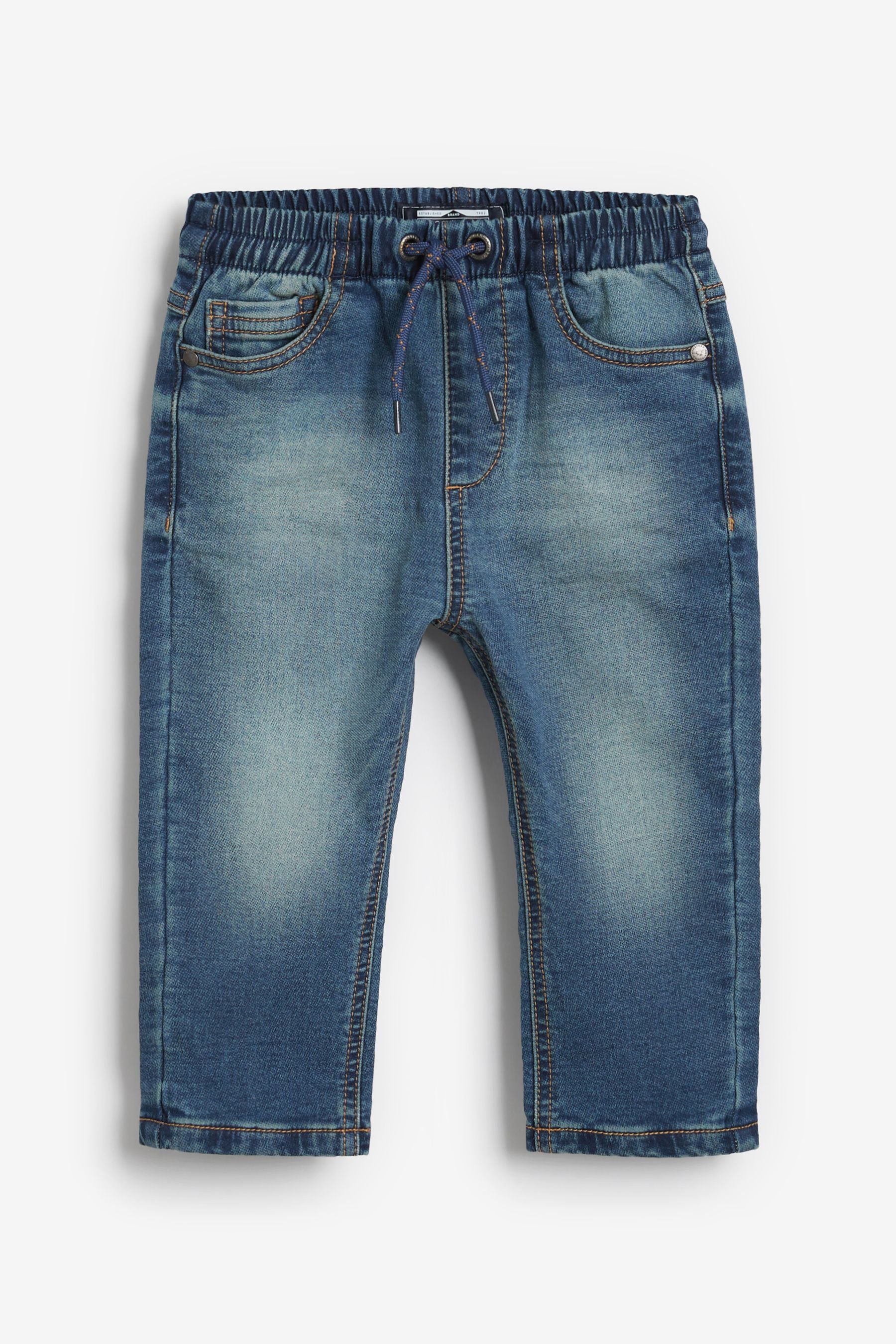 Mid Blue Loose Fit Jogger Jeans (3mths-7yrs)