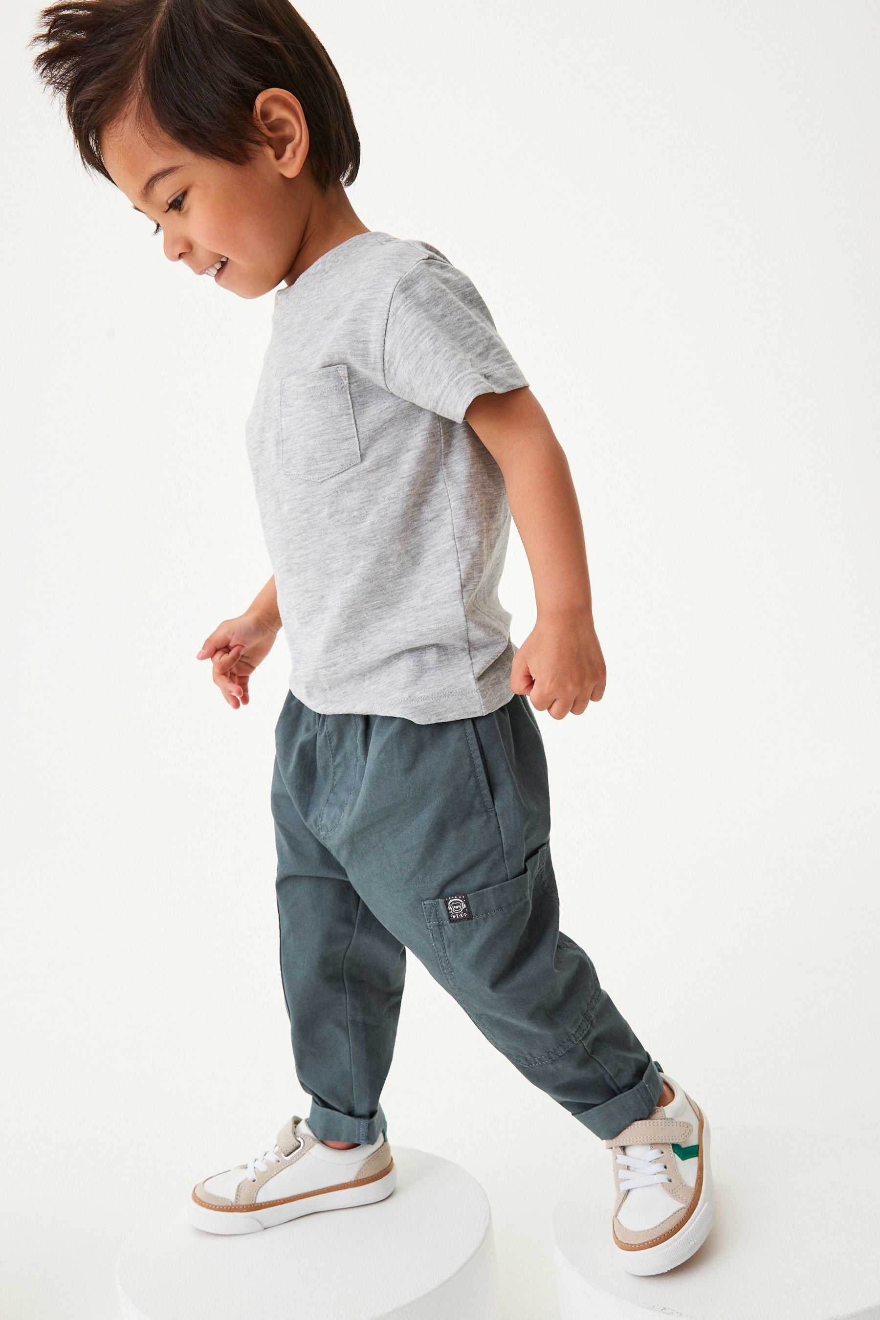 Teal Blue Side Pocket Pull-On Trousers (3mths-7yrs)