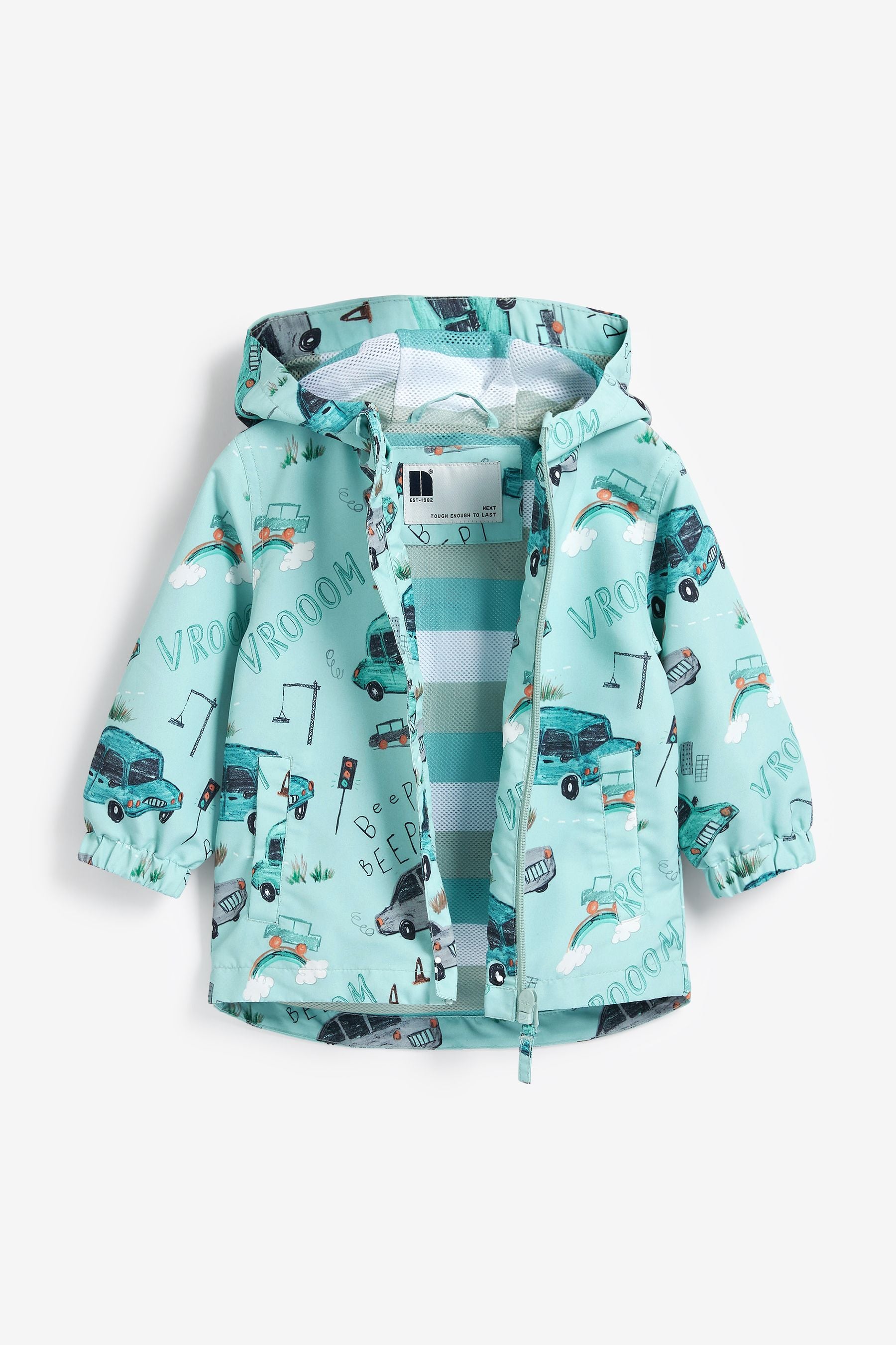 Blue Cars Shower Resistant Jacket (3mths-7yrs)