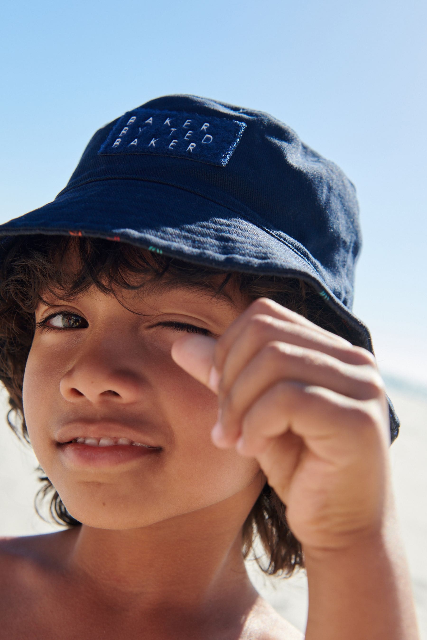 Navy Baker by Ted Baker Navy Reversible Bucket Hat