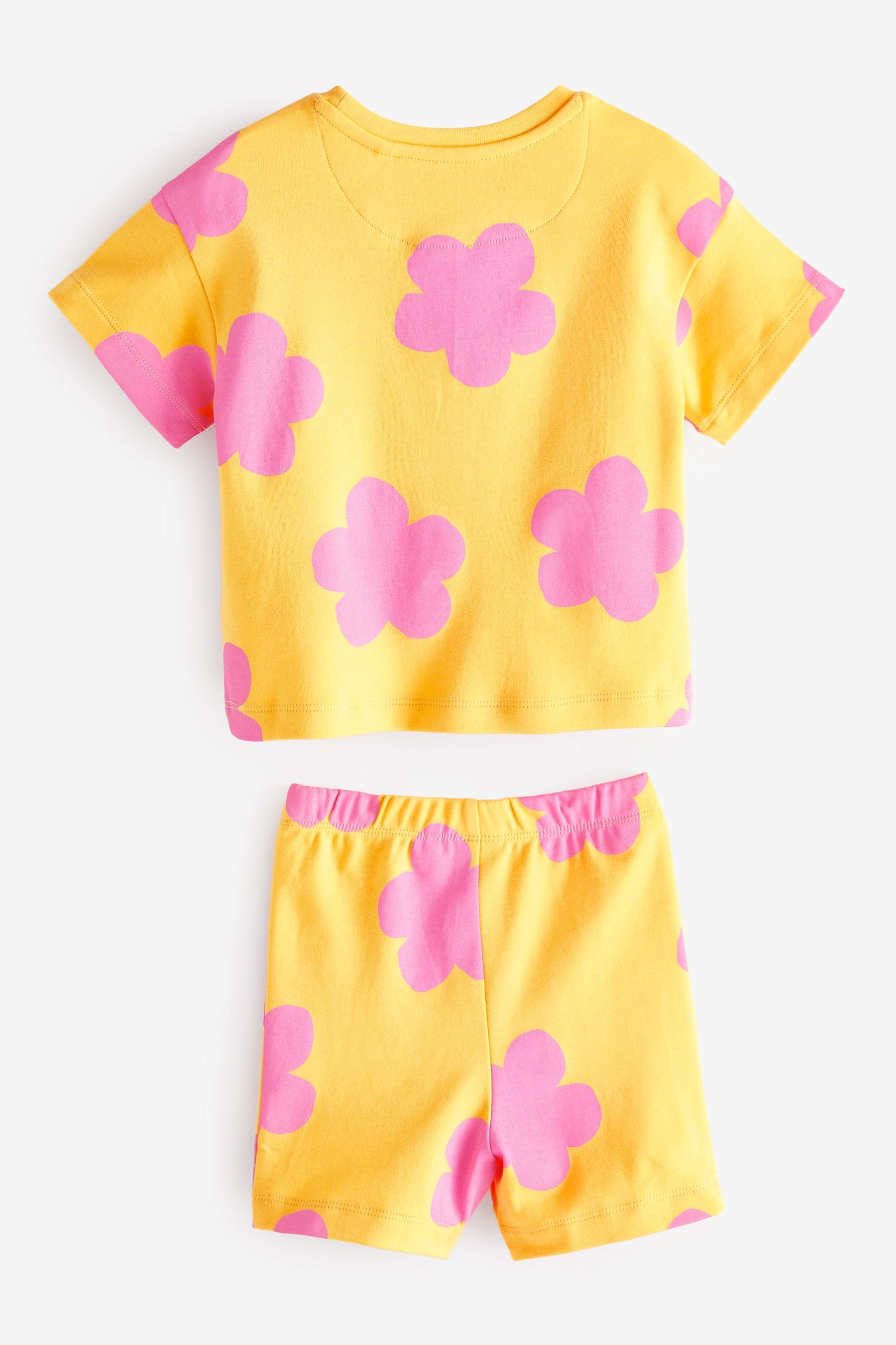 Yellow Jolly Flower Short Pyjamas 1 Packs (9mths-12yrs)