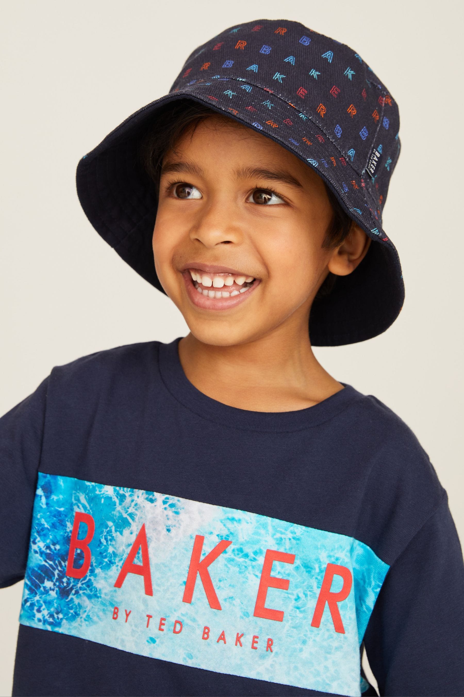 Navy Baker by Ted Baker Navy Reversible Bucket Hat