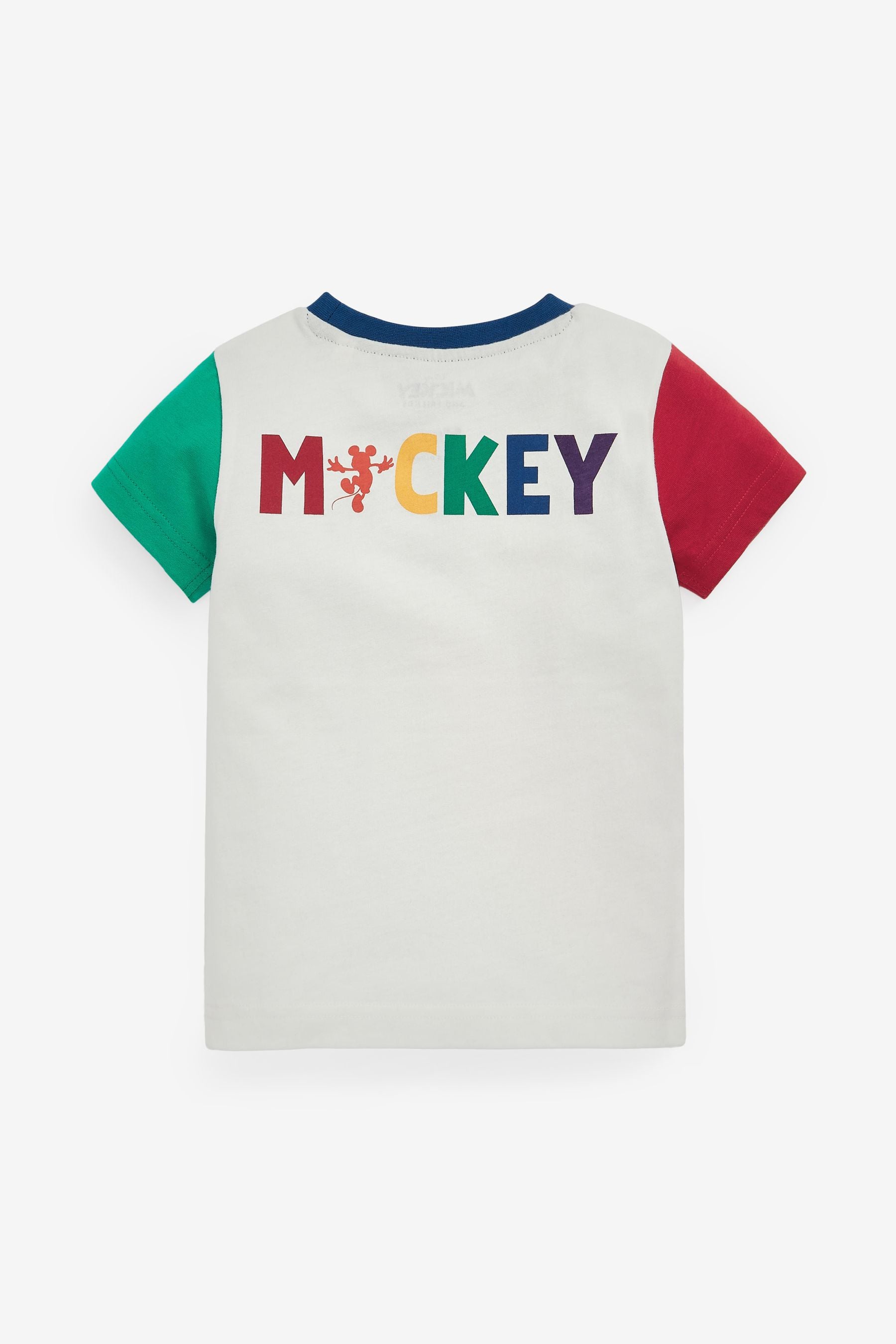 White Rainbow Mickey Mouse Short Sleeve T-Shirt (3mths-8yrs)