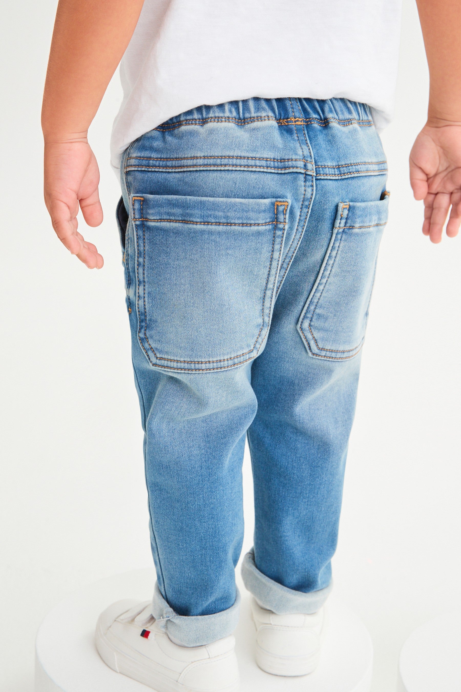 Mid Blue Denim Super Soft Pull-On Jeans (3mths-7yrs)