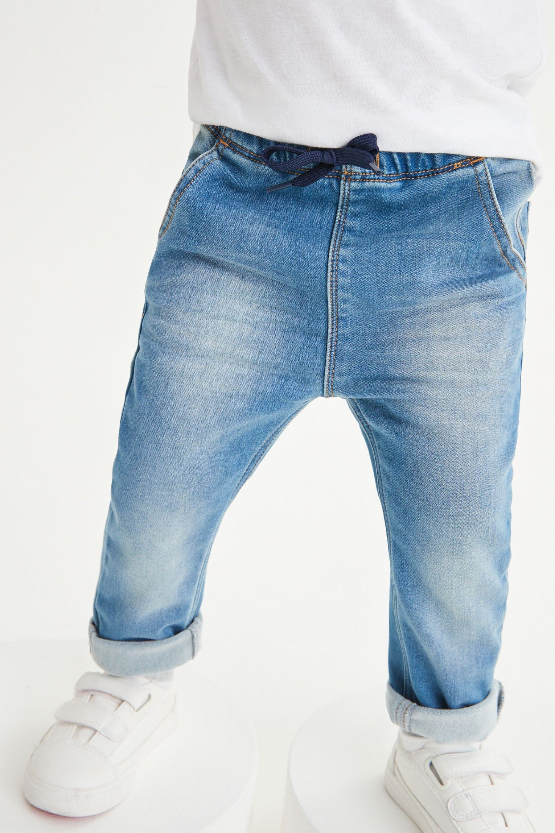 Mid Blue Denim Super Soft Pull-On Jeans (3mths-7yrs)